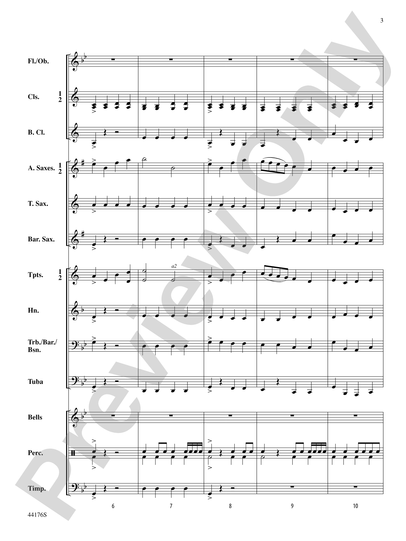 Epic: Concert Band Conductor Score & Parts