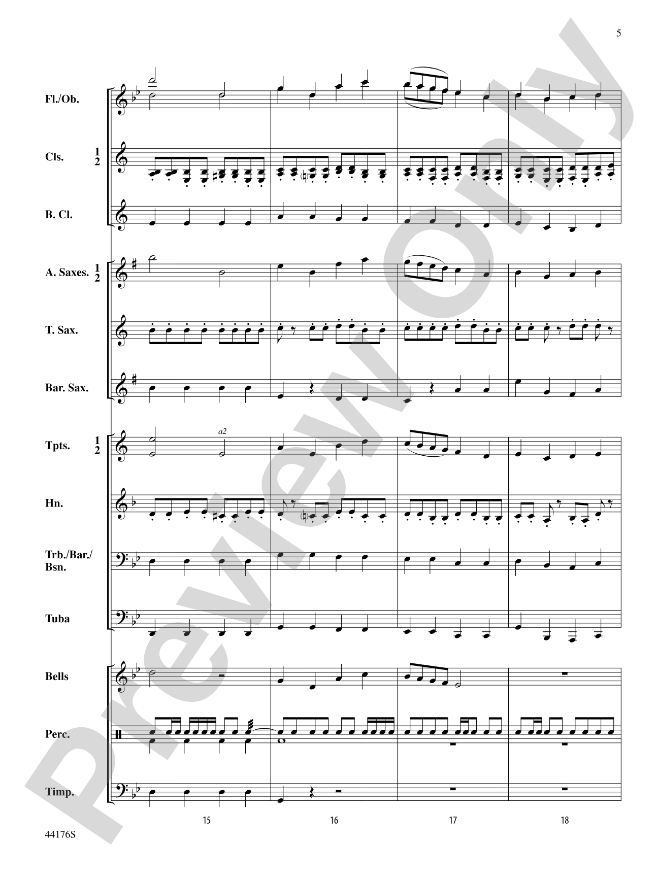 Epic: Concert Band Conductor Score & Parts