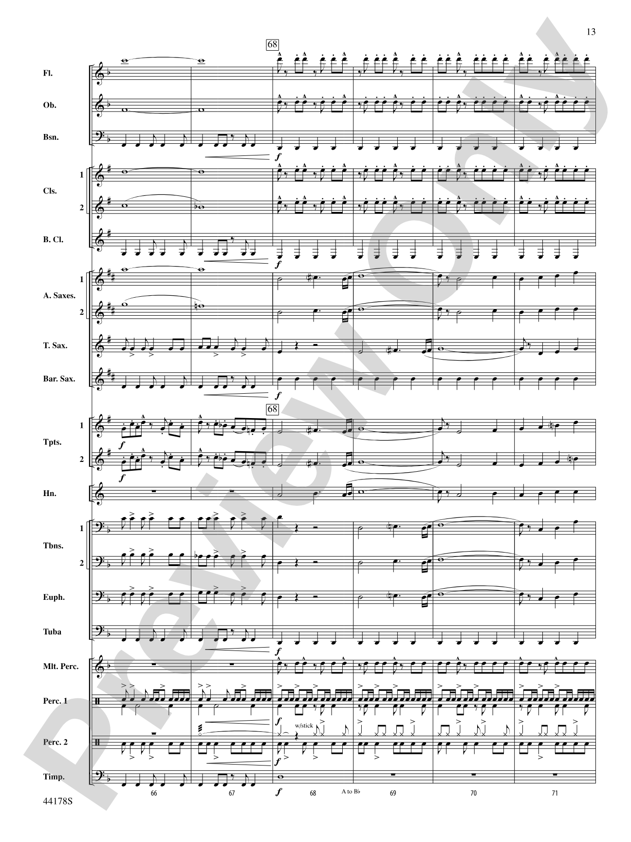 Intrepid Journey: Concert Band Conductor Score & Parts