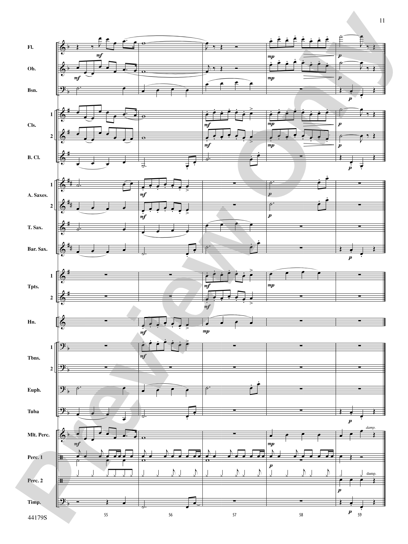 Lake County Landscapes: Concert Band Conductor Score & Parts
