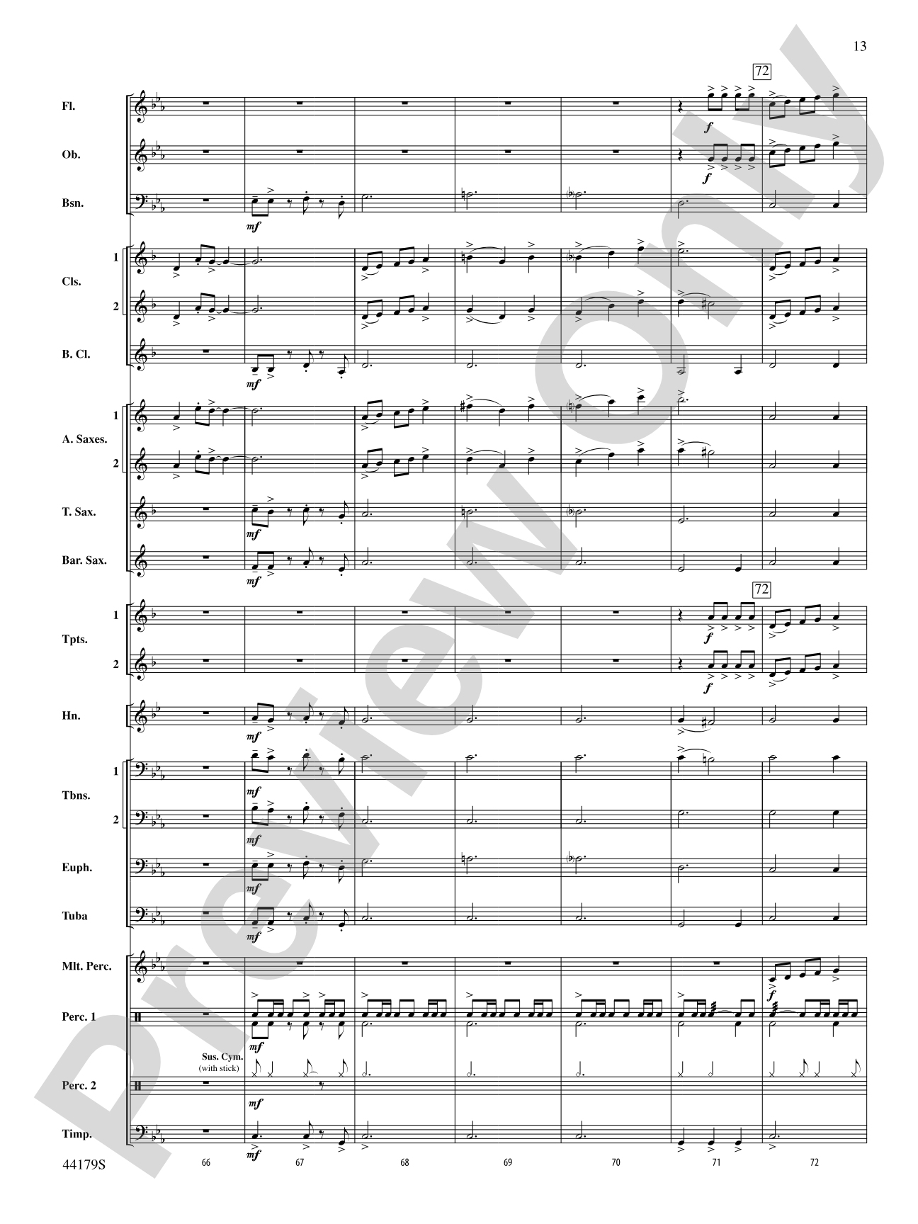 Lake County Landscapes: Concert Band Conductor Score & Parts