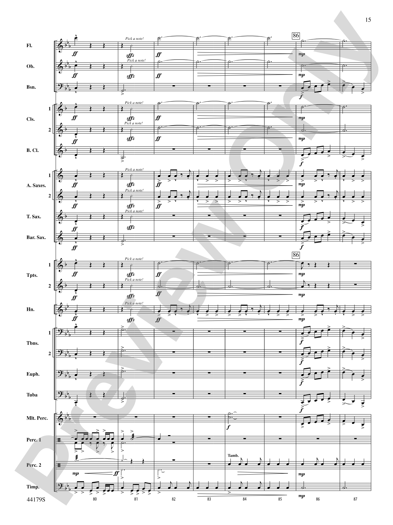 Lake County Landscapes: Concert Band Conductor Score & Parts