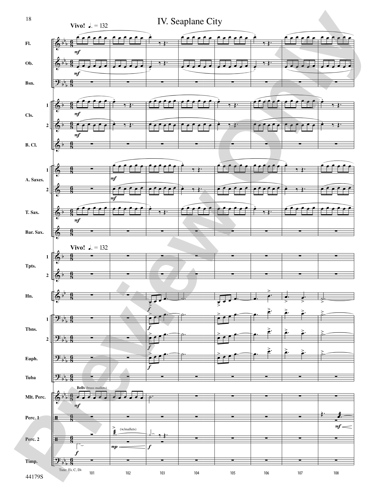 Lake County Landscapes: Concert Band Conductor Score & Parts
