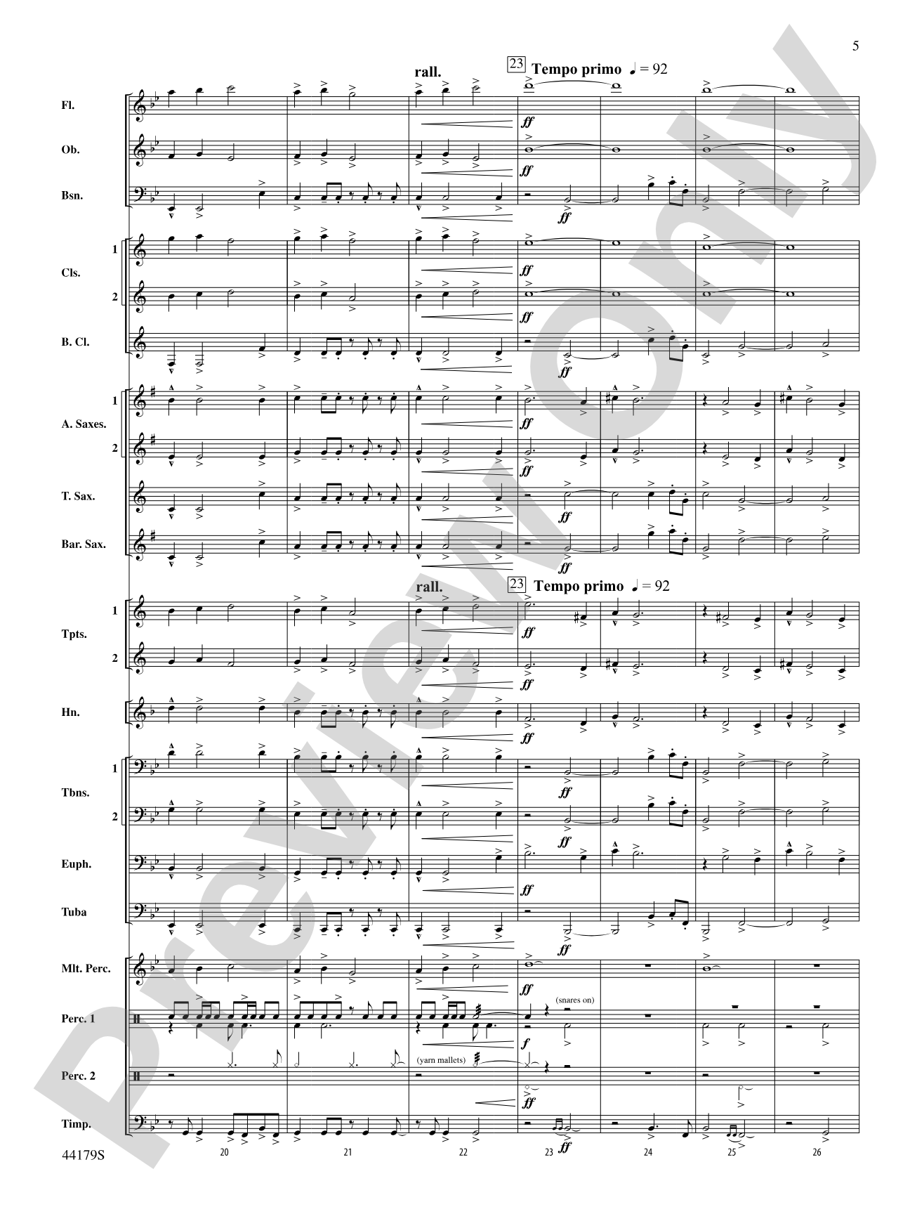 Lake County Landscapes: Concert Band Conductor Score & Parts