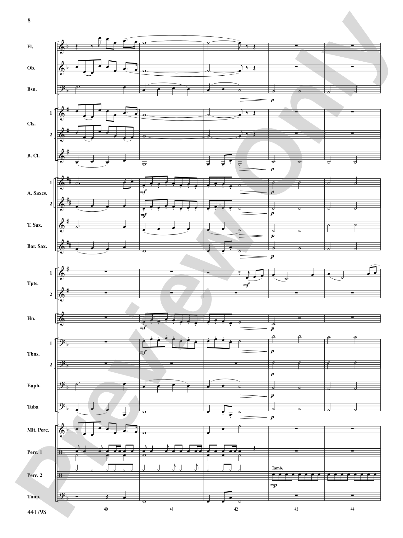Lake County Landscapes: Concert Band Conductor Score & Parts