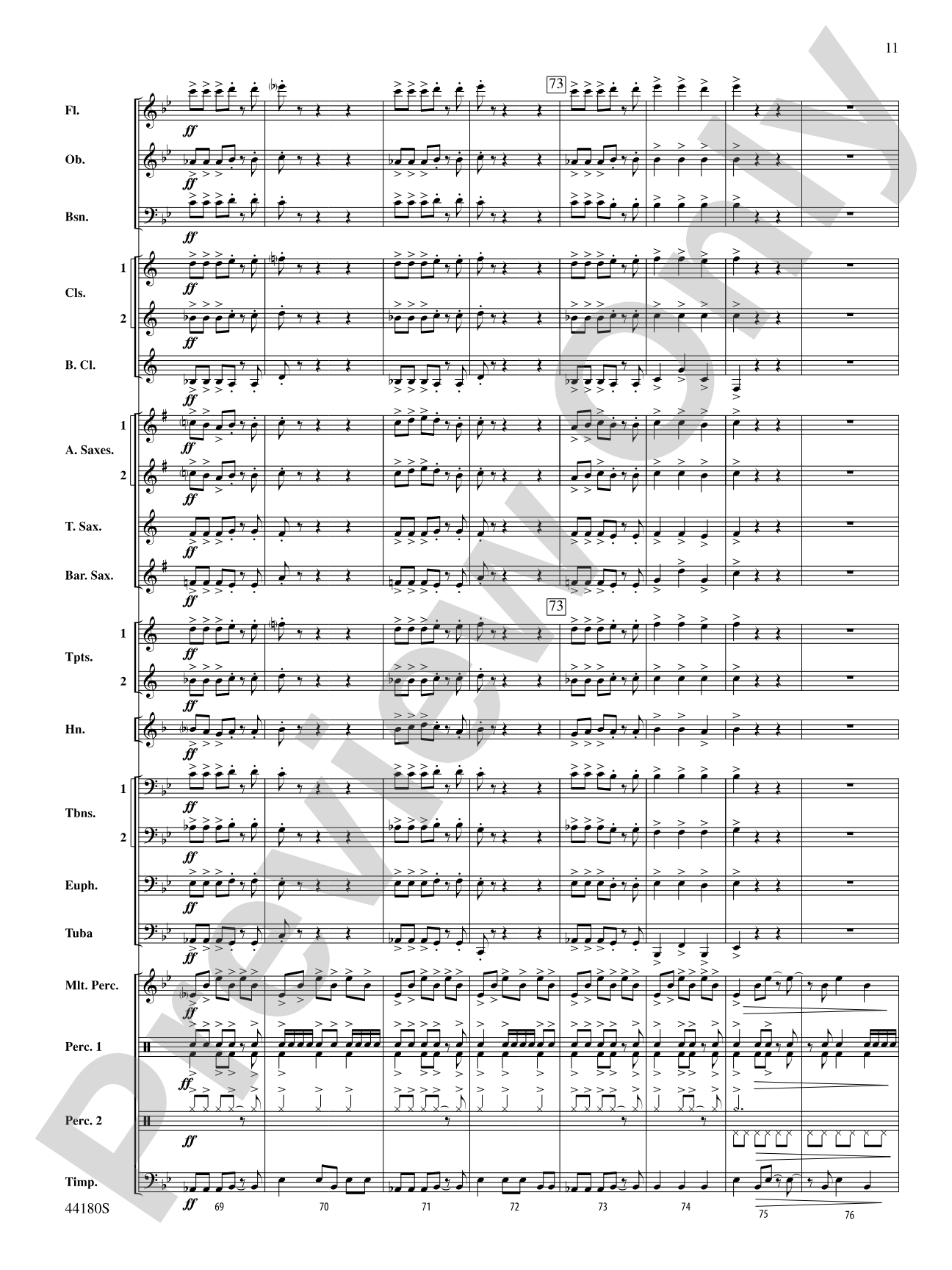 Workforce: Concert Band Conductor Score & Parts