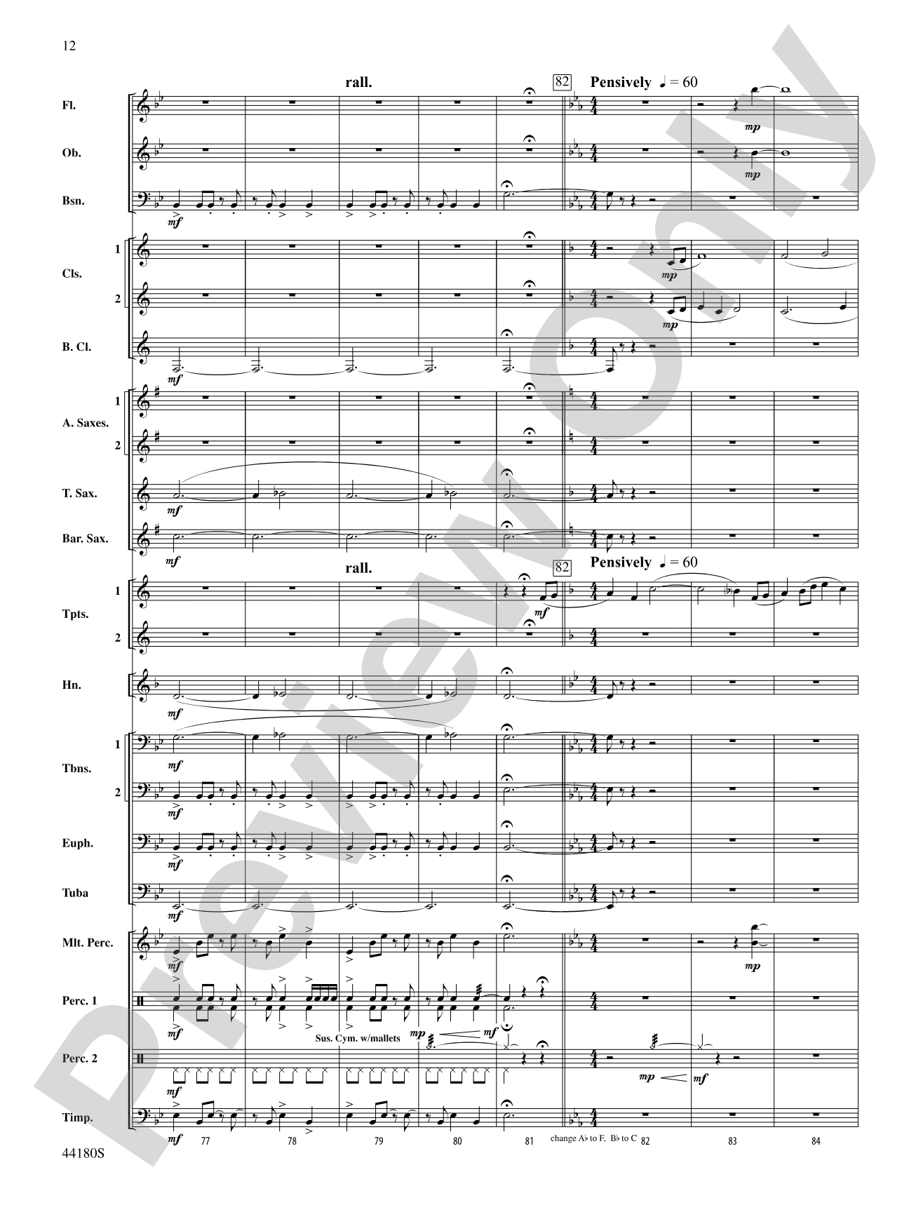 Workforce: Concert Band Conductor Score & Parts