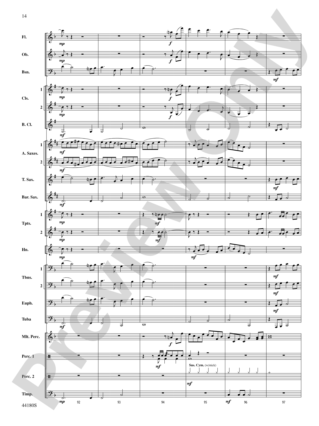 Workforce: Concert Band Conductor Score & Parts