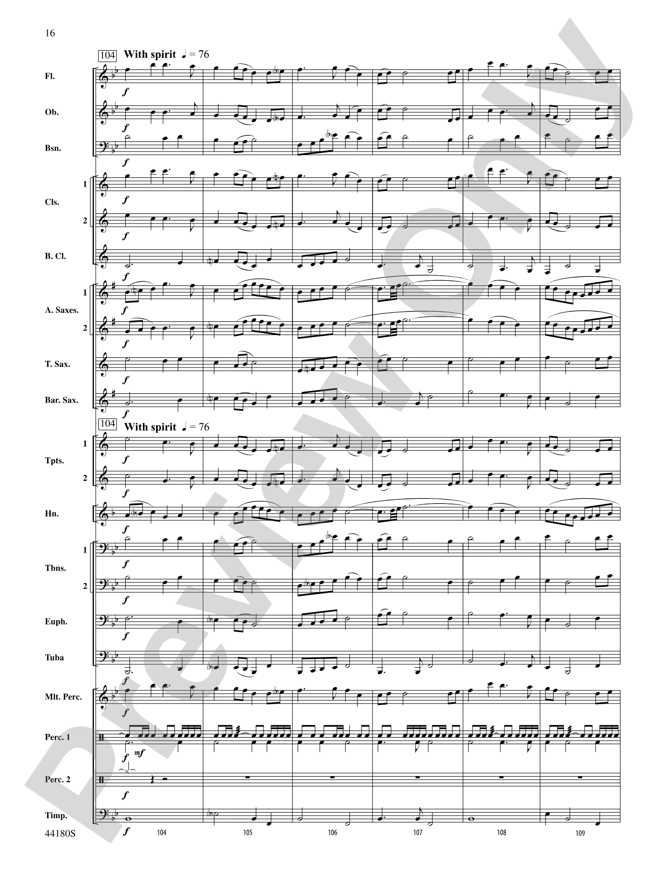 Workforce: Concert Band Conductor Score & Parts