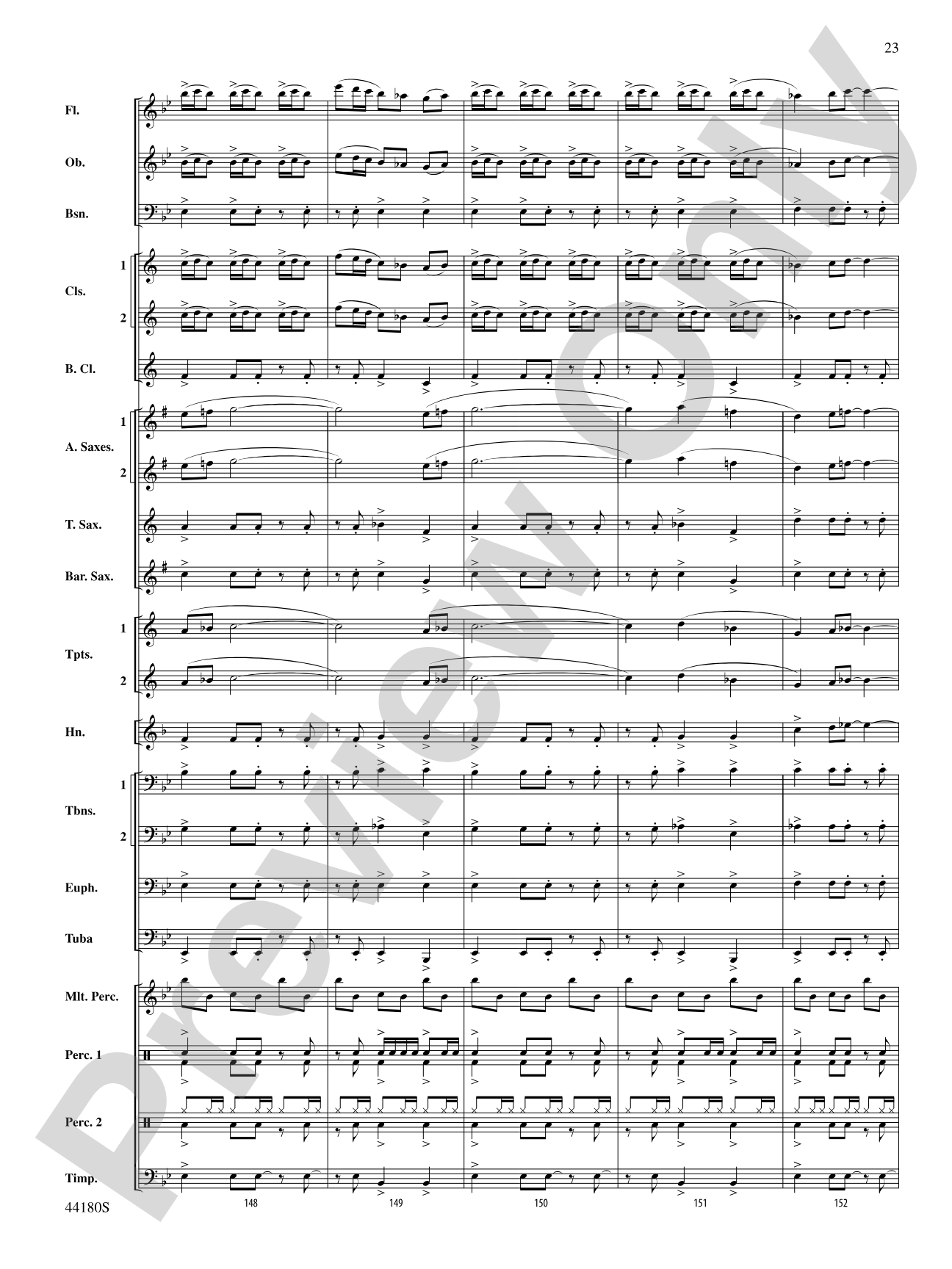 Workforce: Concert Band Conductor Score & Parts