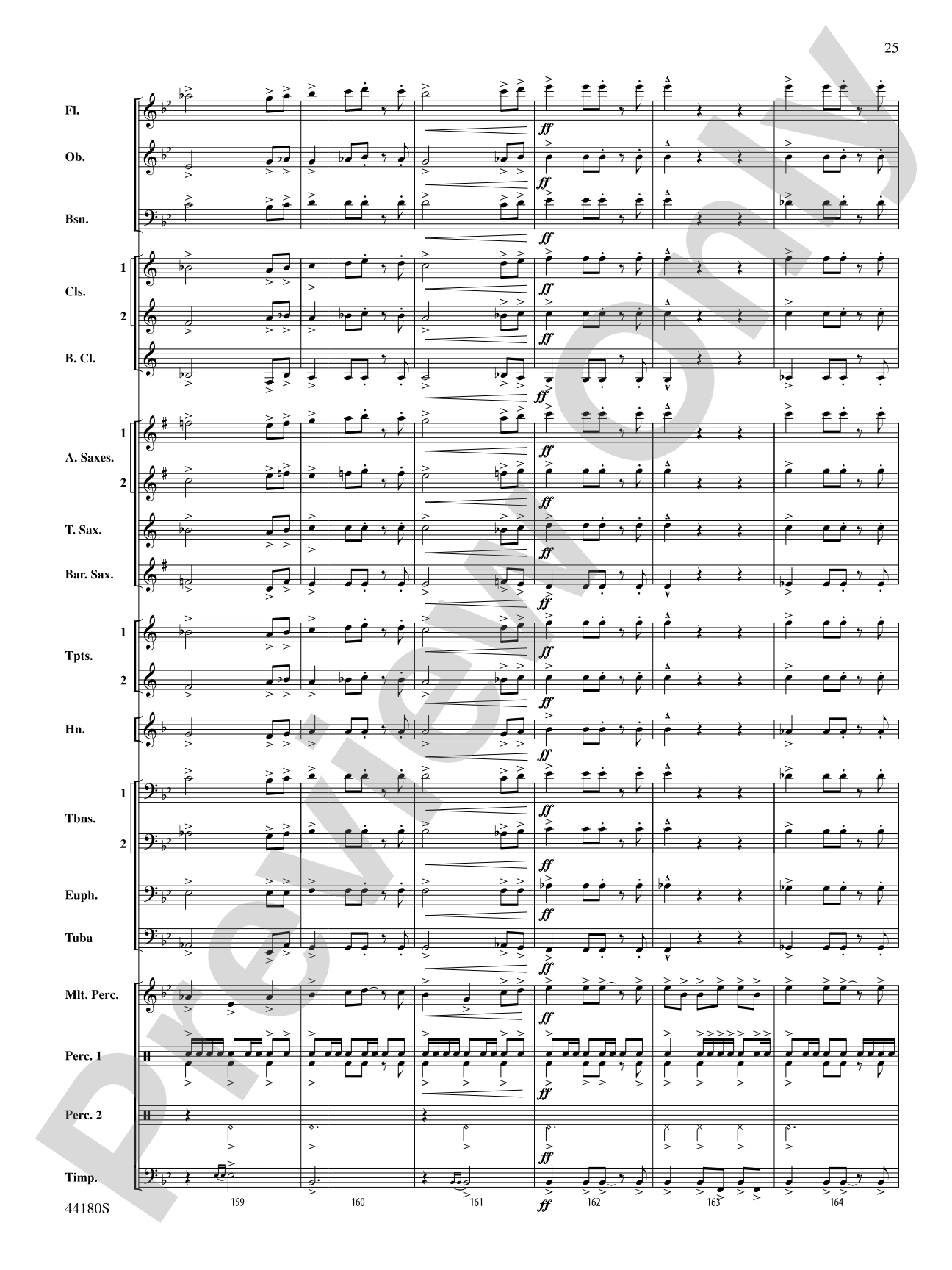 Workforce: Concert Band Conductor Score & Parts