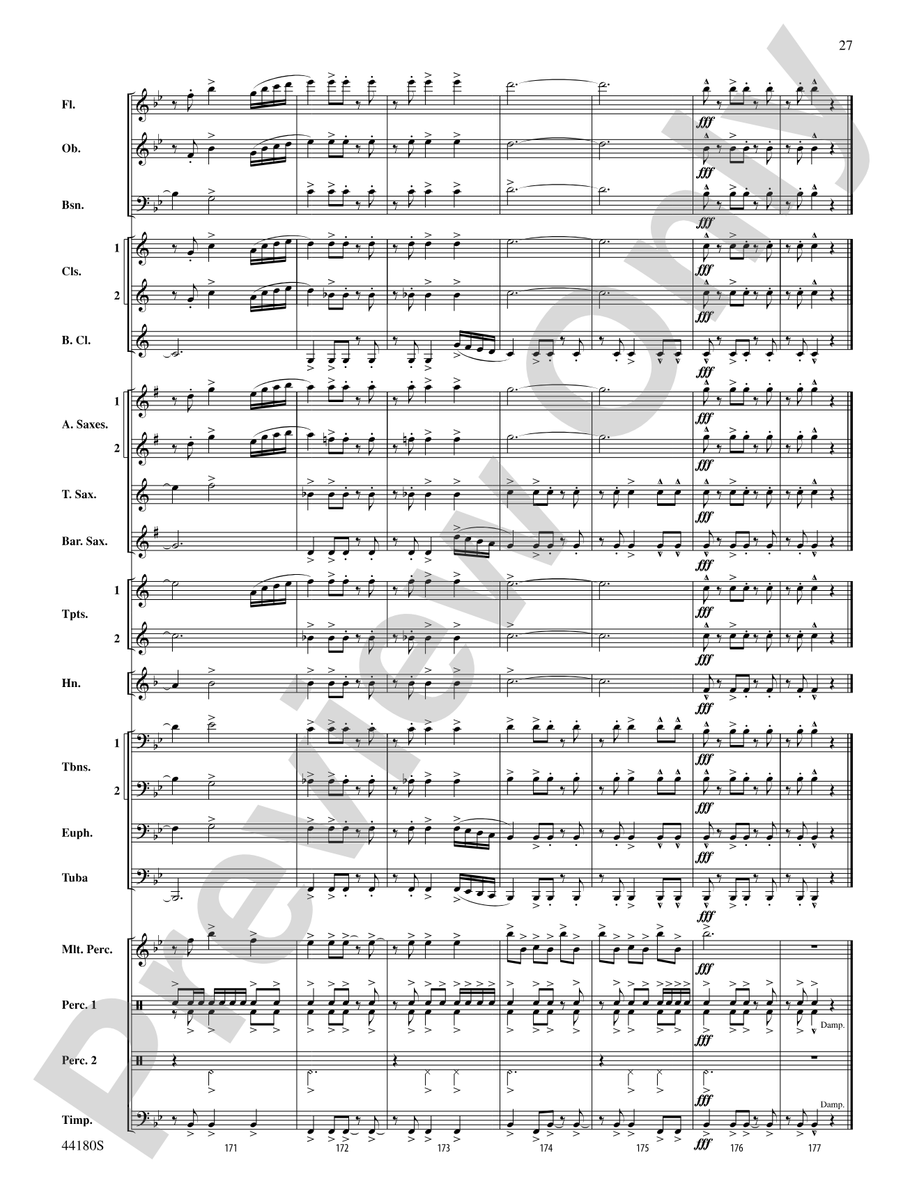 Workforce: Concert Band Conductor Score & Parts