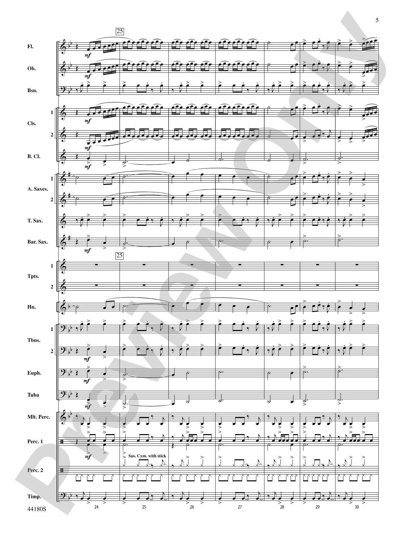 Workforce: Concert Band Conductor Score & Parts