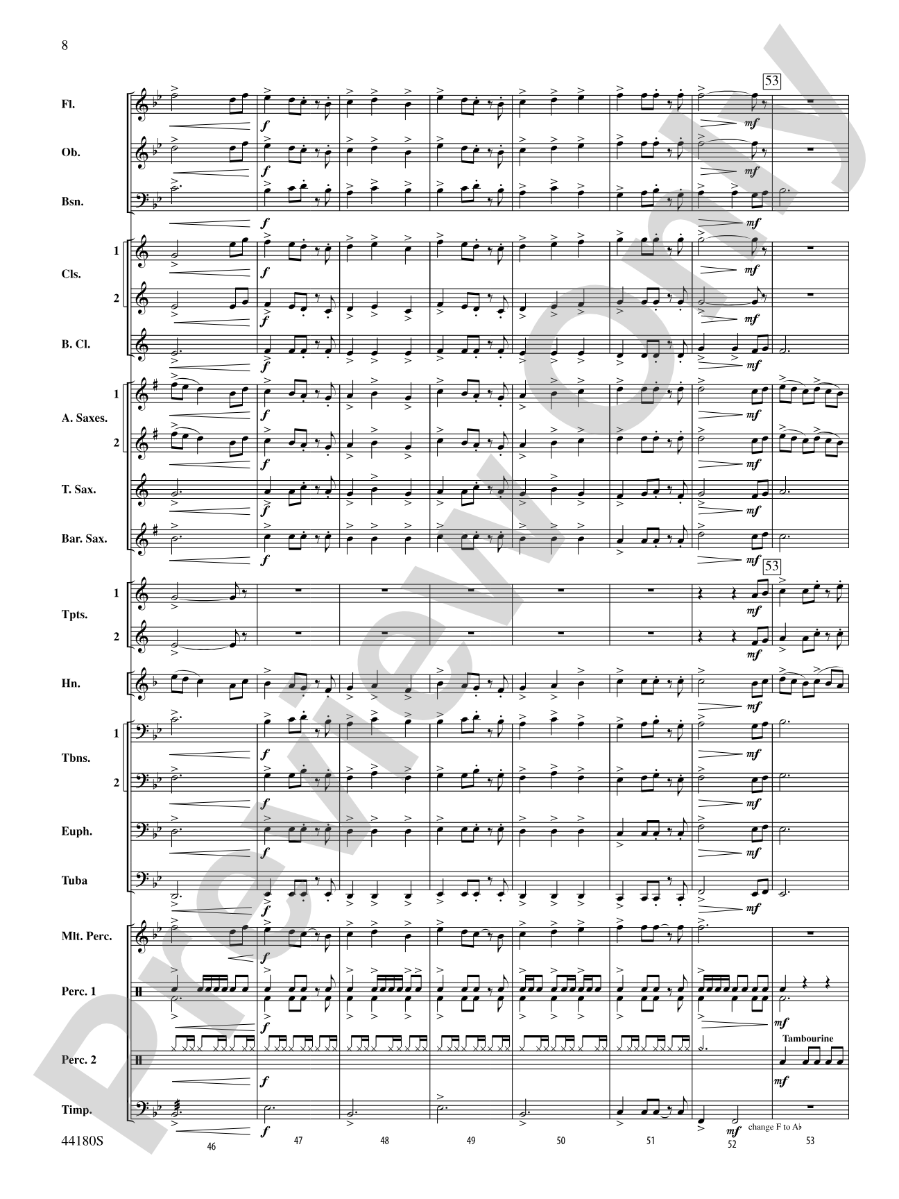 Workforce: Concert Band Conductor Score & Parts
