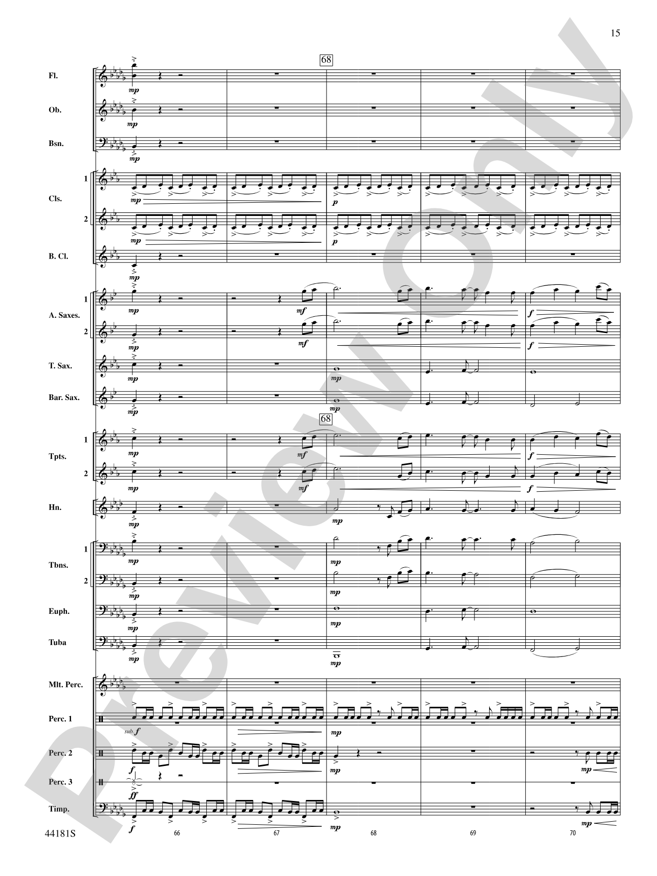 Reign of Fire: Concert Band Conductor Score & Parts