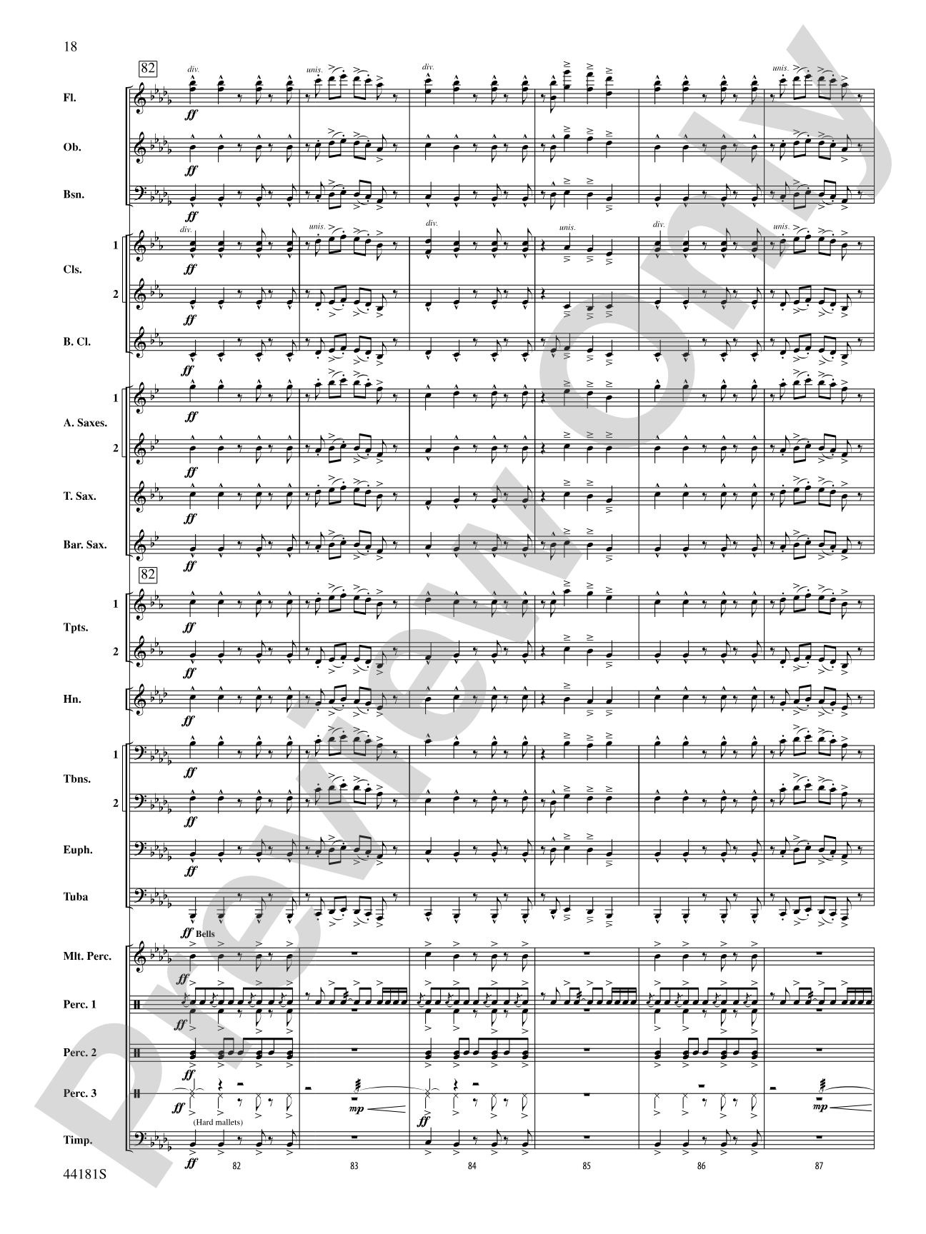 Reign of Fire: Concert Band Conductor Score & Parts