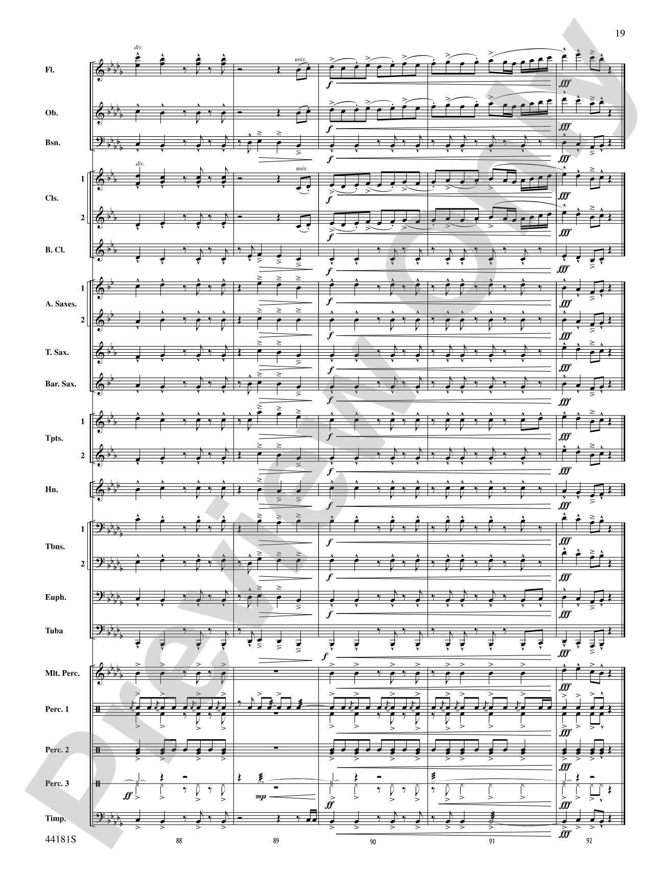 Reign of Fire: Concert Band Conductor Score & Parts