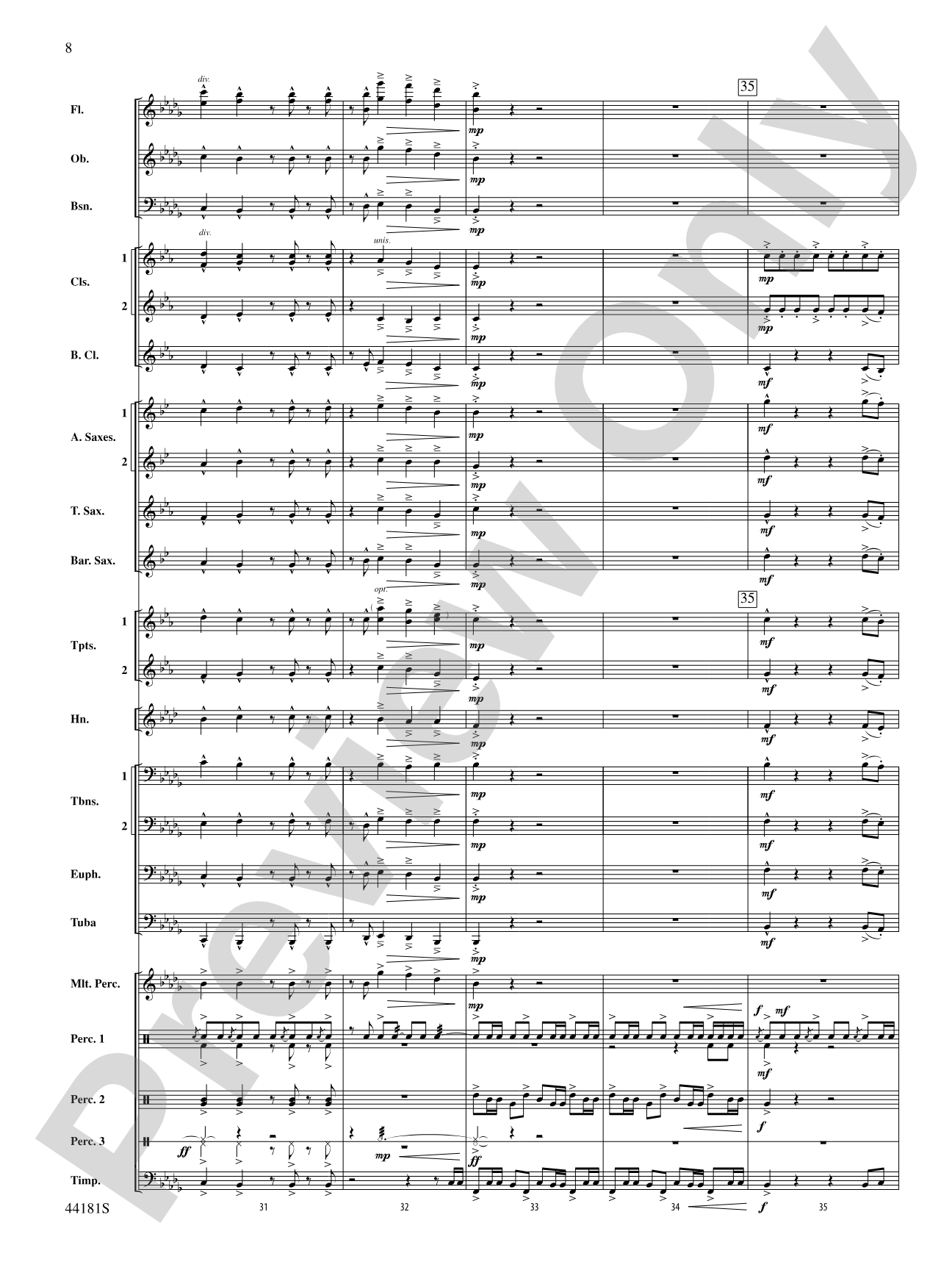 Reign of Fire: Concert Band Conductor Score & Parts