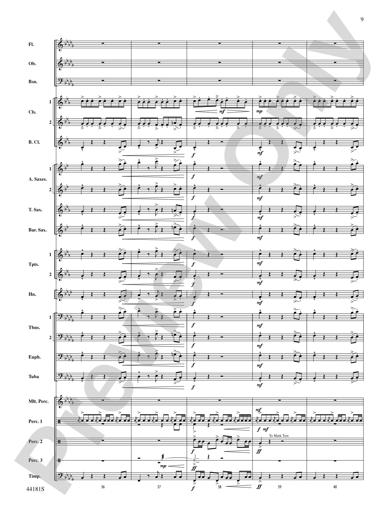 Reign of Fire: Concert Band Conductor Score & Parts
