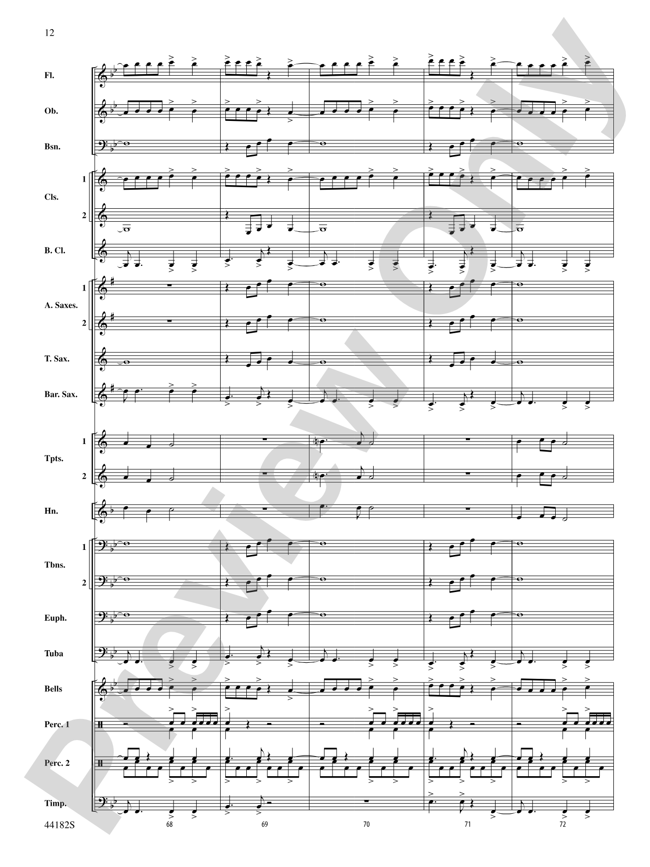 Westview Sketches: Concert Band Conductor Score & Parts