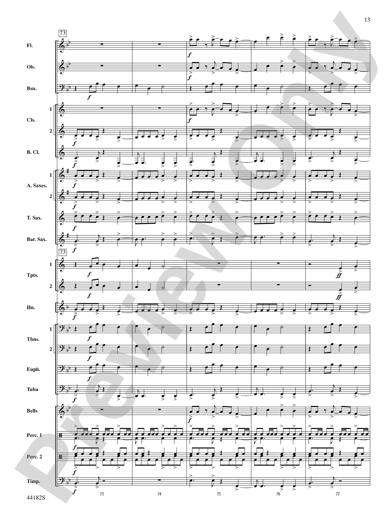 Westview Sketches: Concert Band Conductor Score & Parts