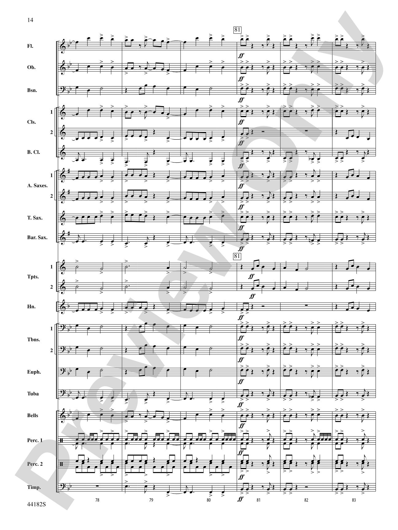 Westview Sketches: Concert Band Conductor Score & Parts