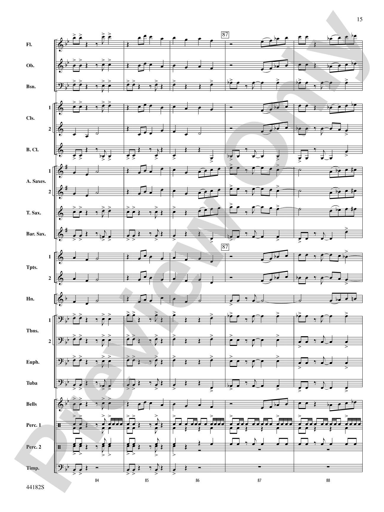 Westview Sketches: Concert Band Conductor Score & Parts