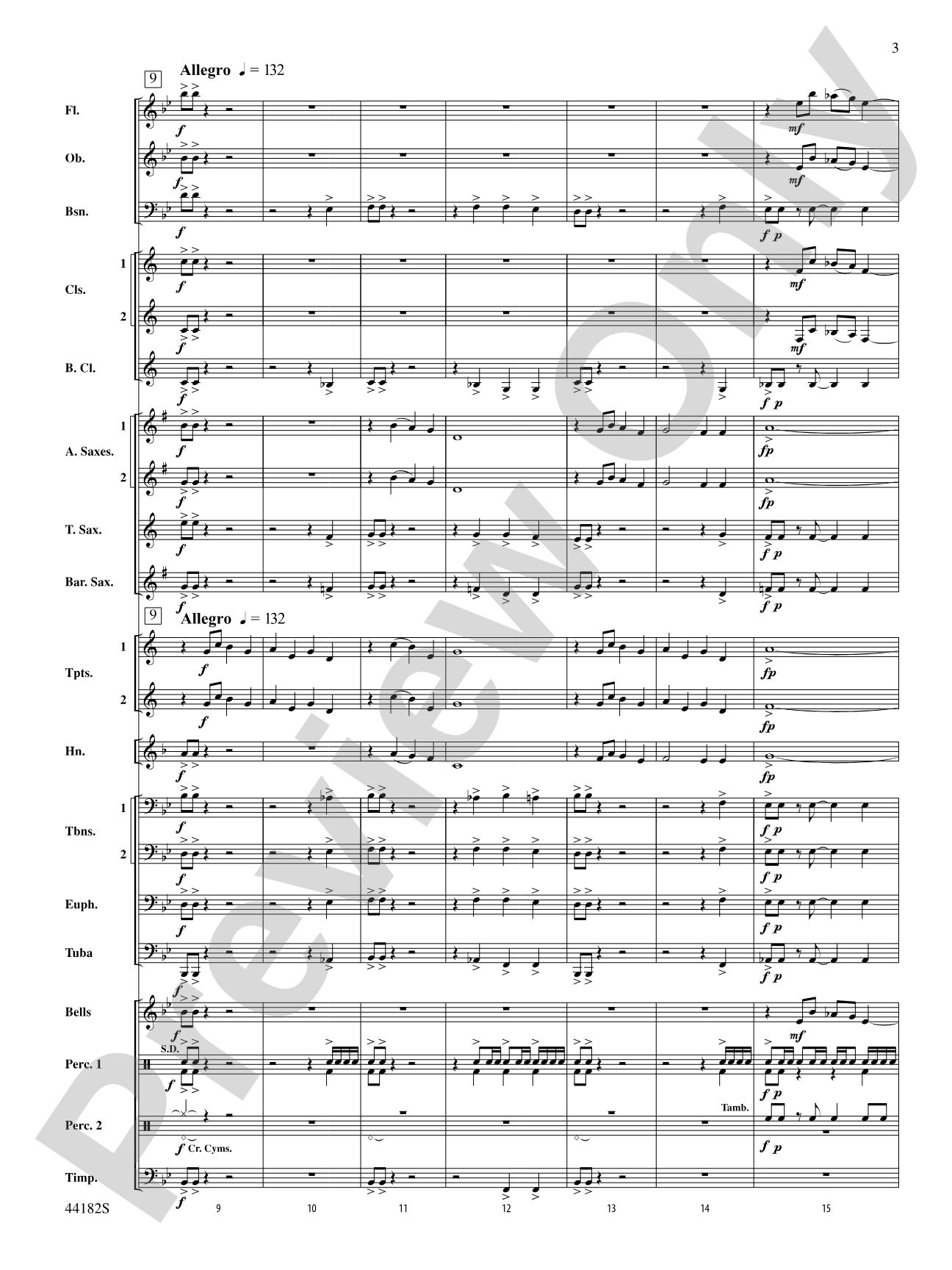 Westview Sketches: Concert Band Conductor Score & Parts