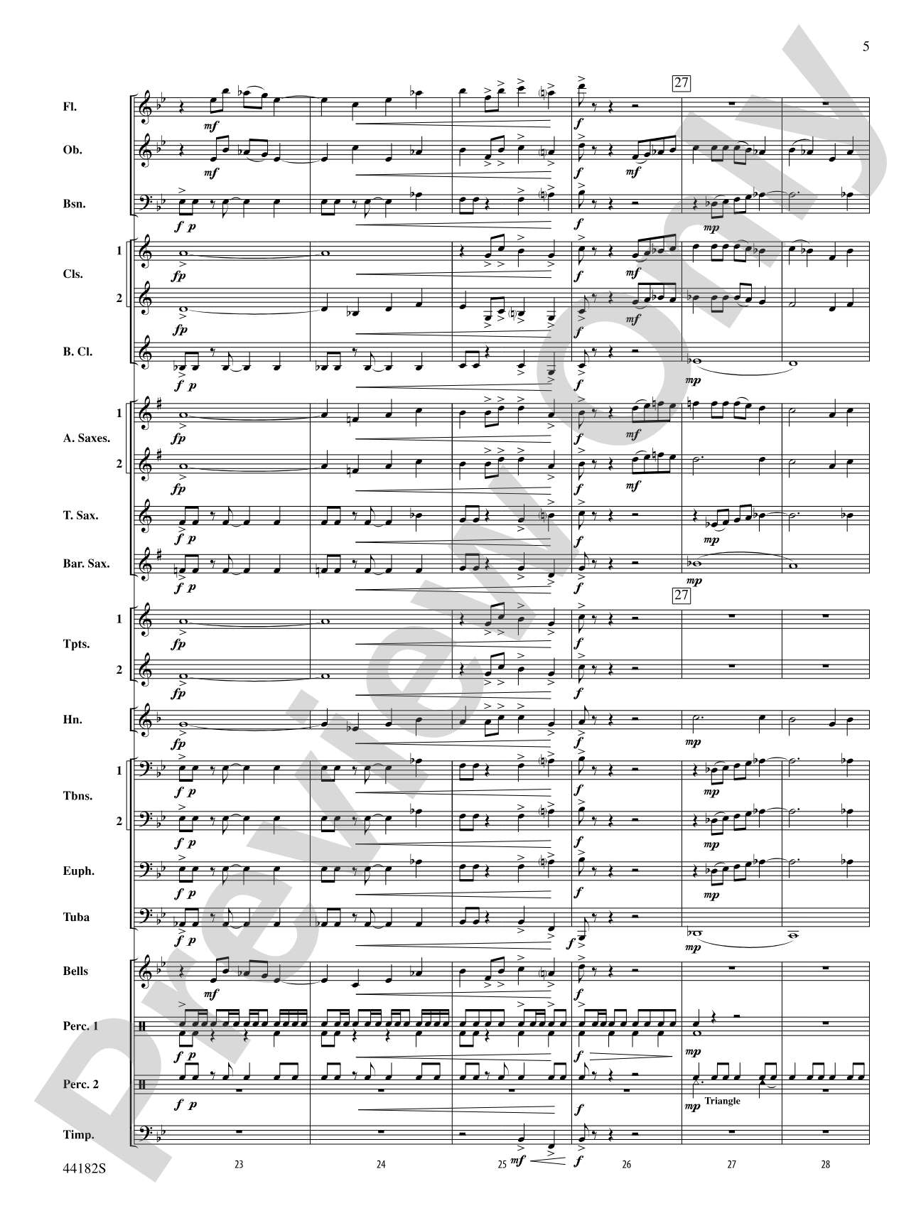 Westview Sketches: Concert Band Conductor Score & Parts