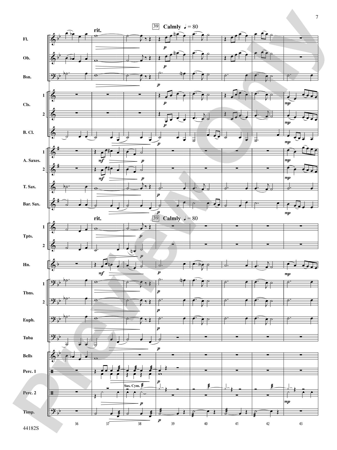Westview Sketches: Concert Band Conductor Score & Parts