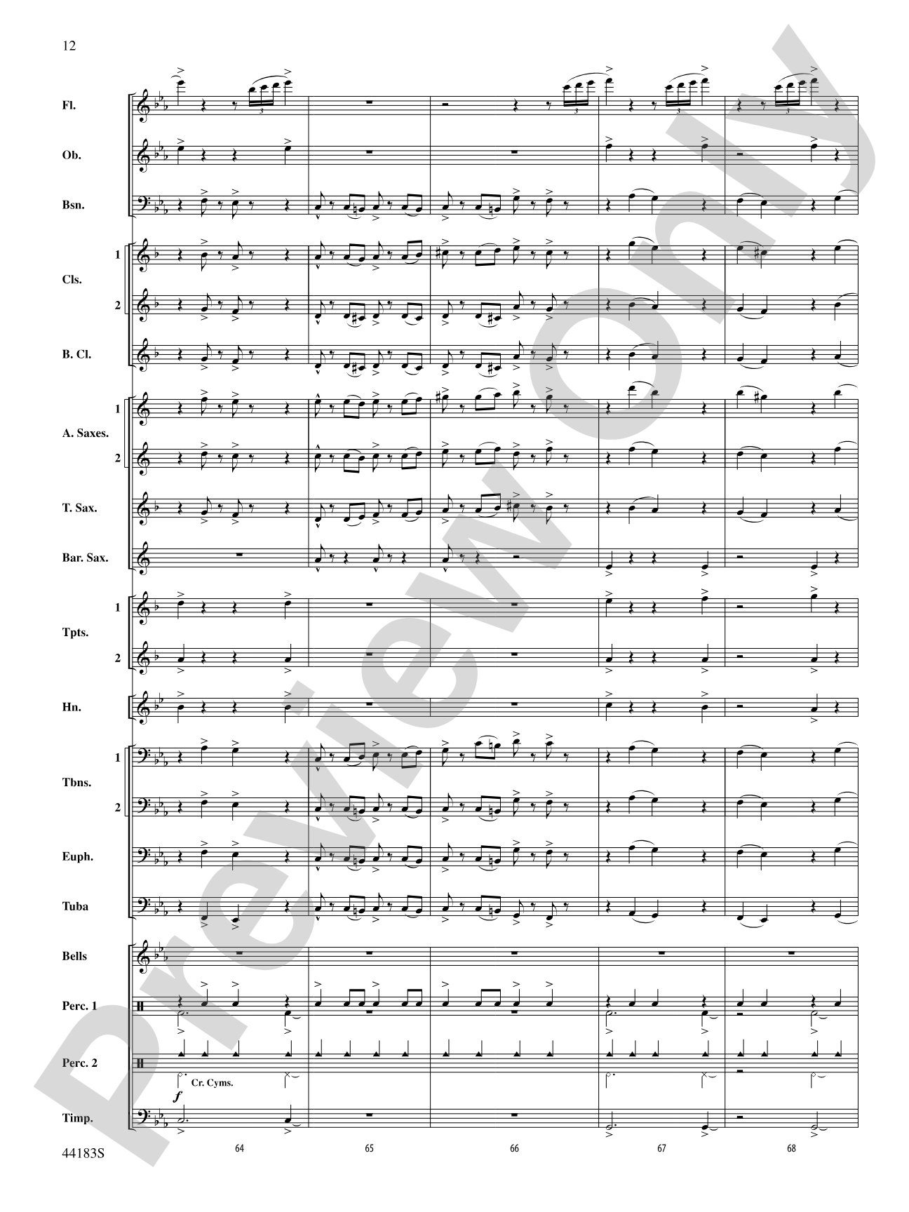 Cobra Dance: Concert Band Conductor Score & Parts