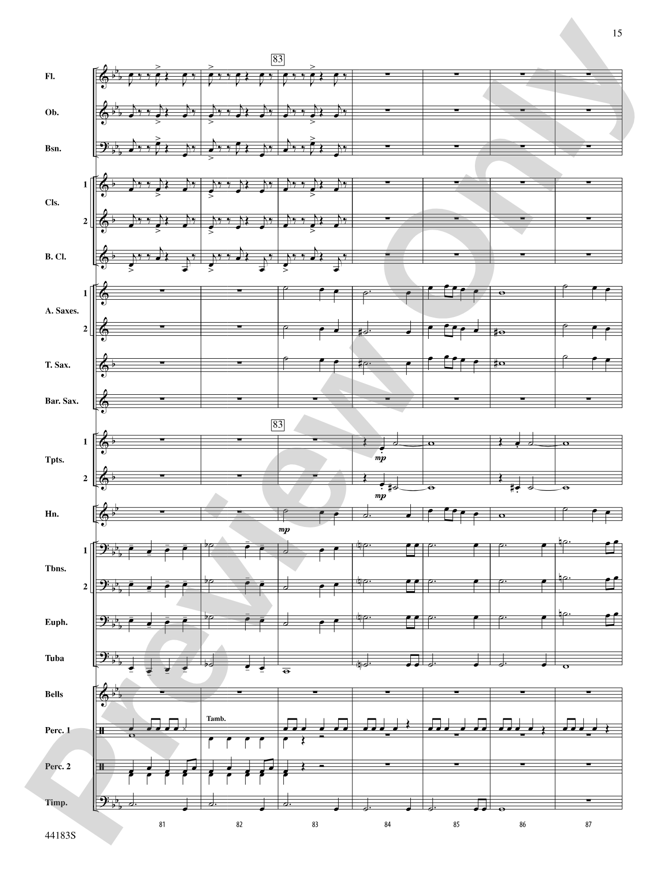 Cobra Dance: Concert Band Conductor Score & Parts