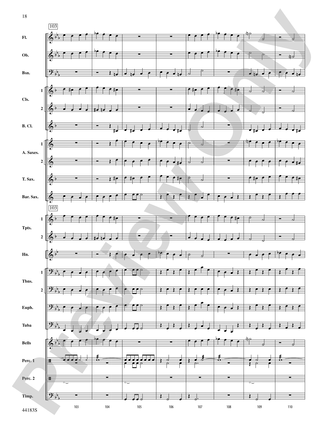 Cobra Dance: Concert Band Conductor Score & Parts