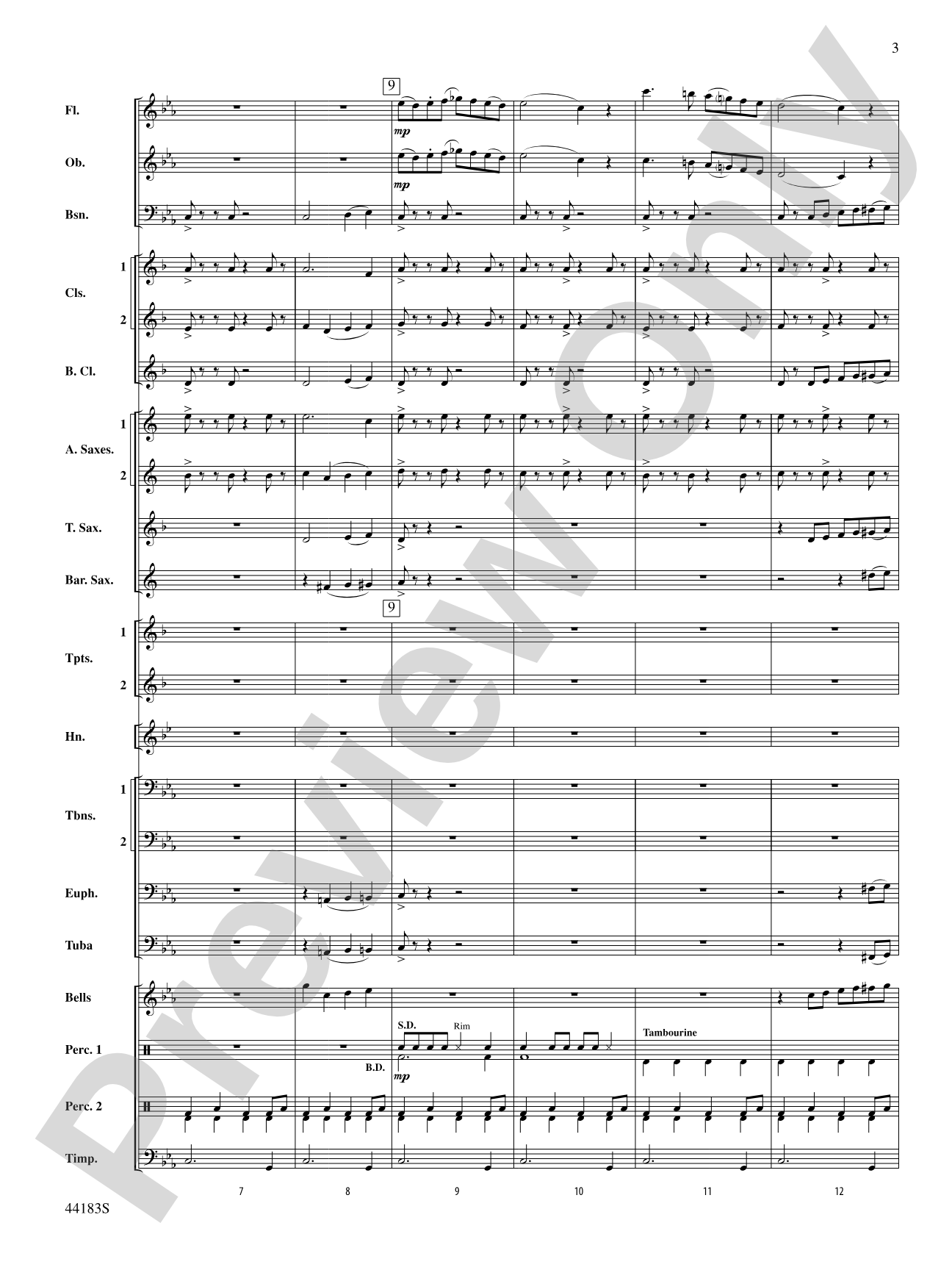 Cobra Dance: Concert Band Conductor Score & Parts