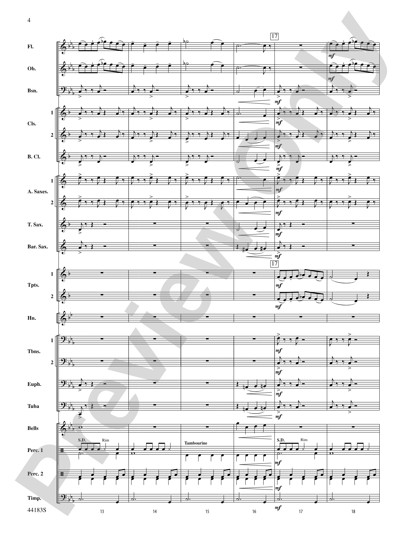 Cobra Dance: Concert Band Conductor Score & Parts