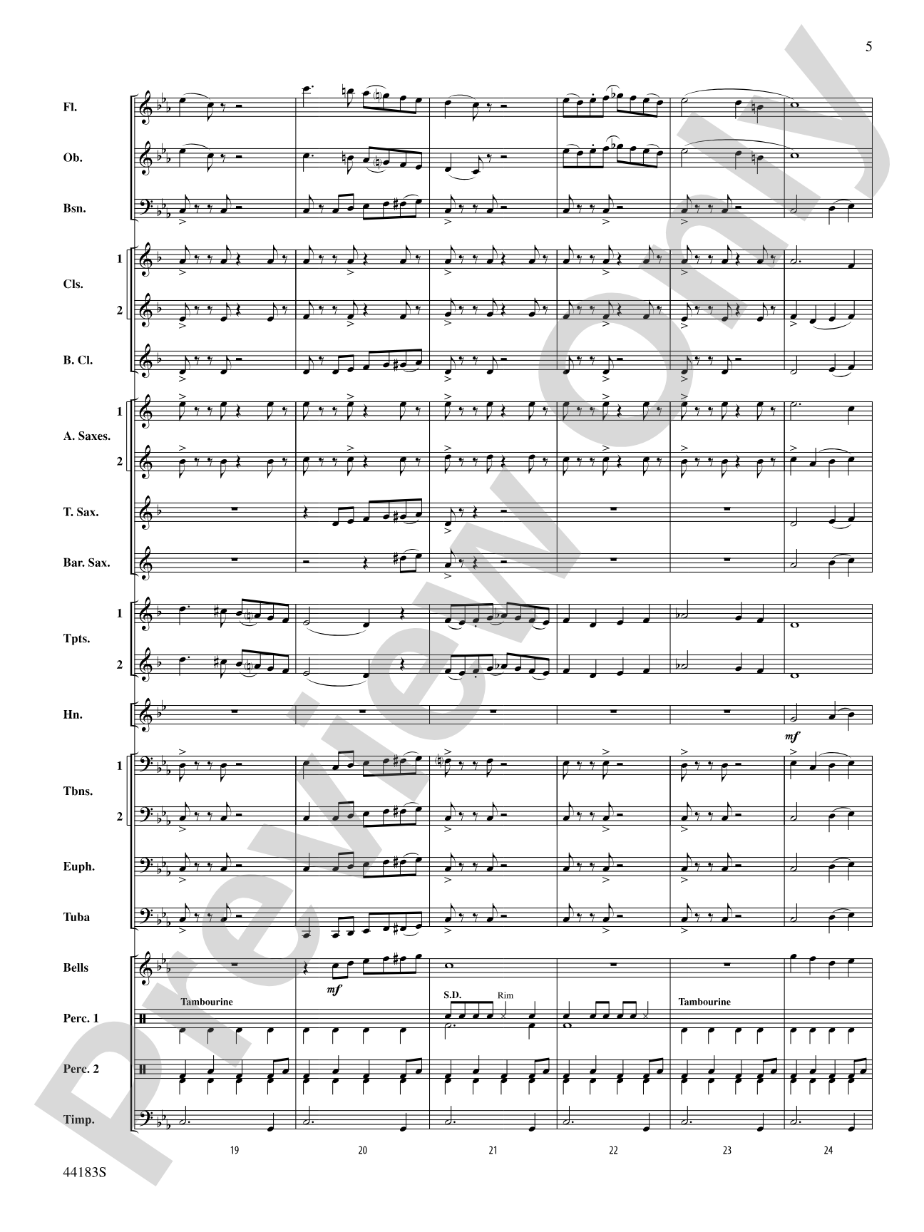 Cobra Dance: Concert Band Conductor Score & Parts