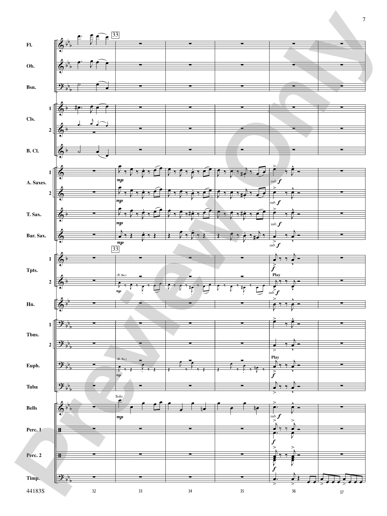Cobra Dance: Concert Band Conductor Score & Parts