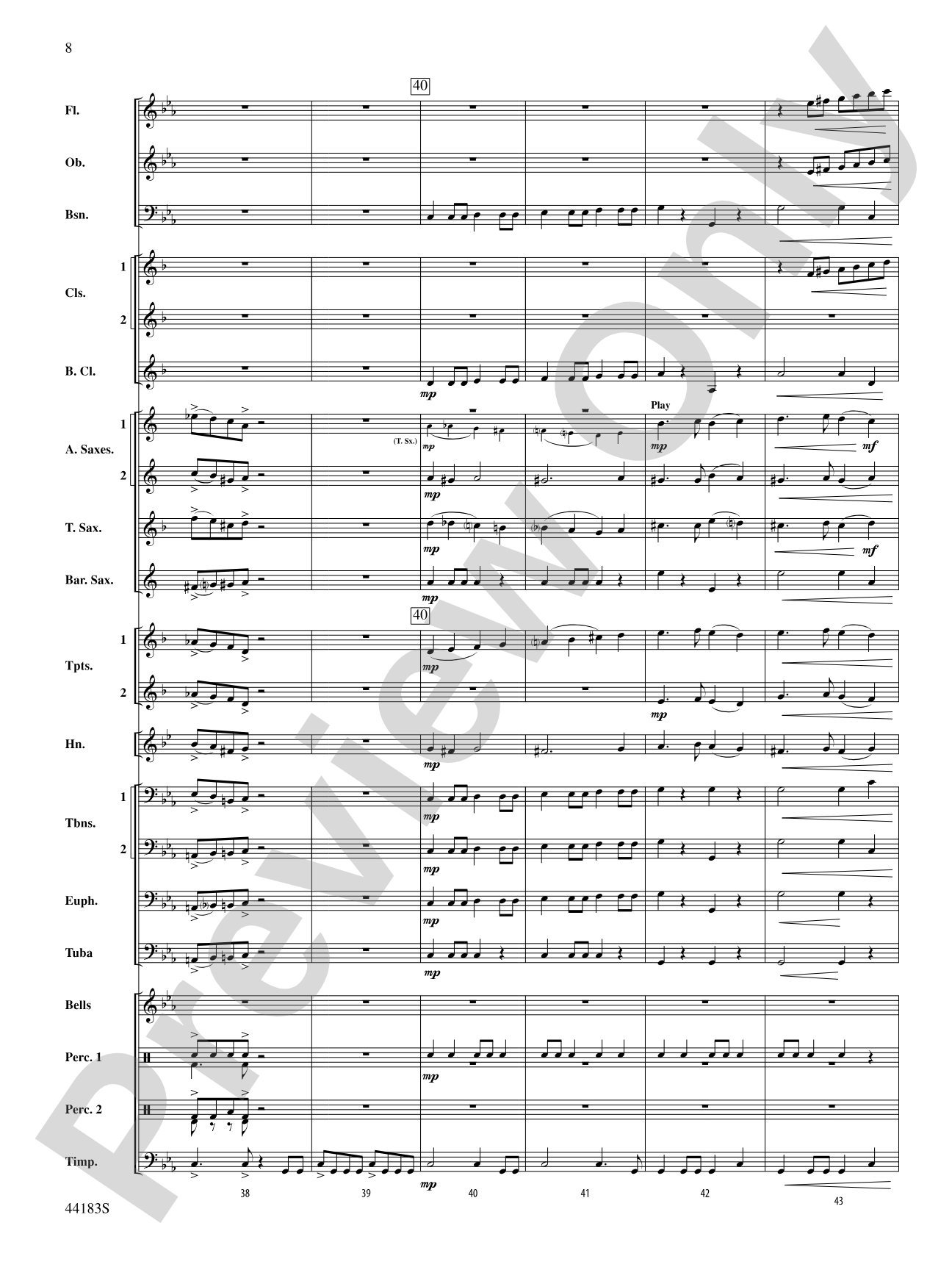 Cobra Dance: Concert Band Conductor Score & Parts