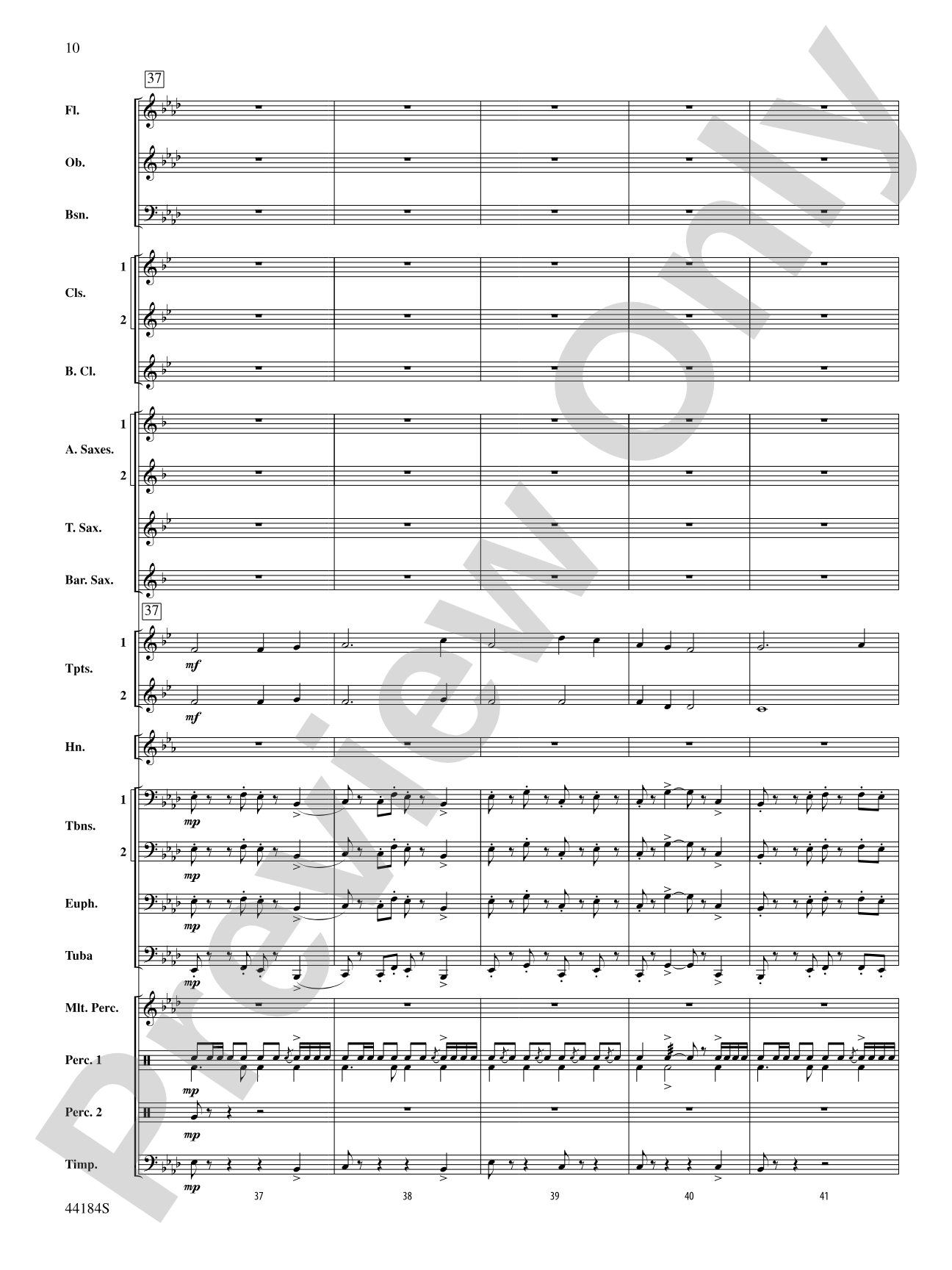 Hsien: Concert Band Conductor Score & Parts