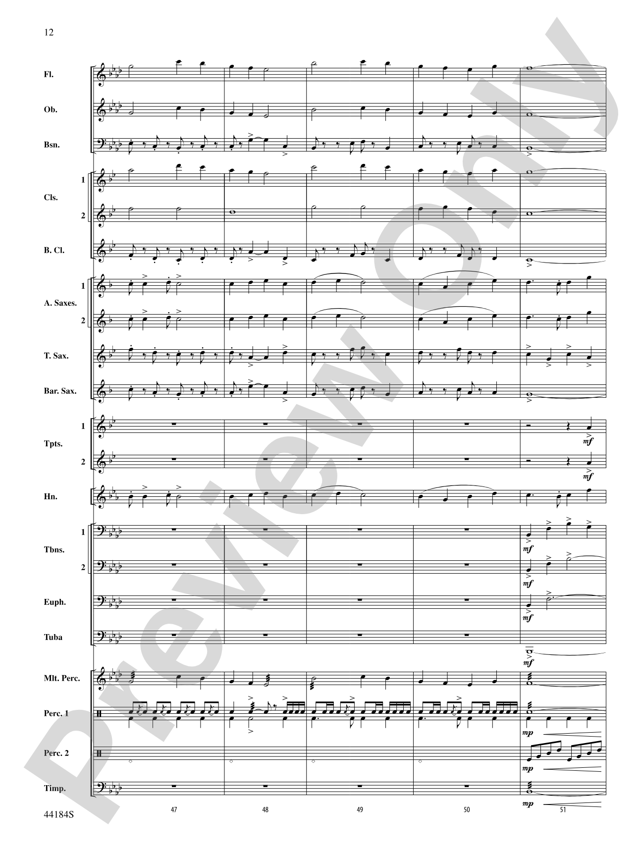 Hsien: Concert Band Conductor Score & Parts