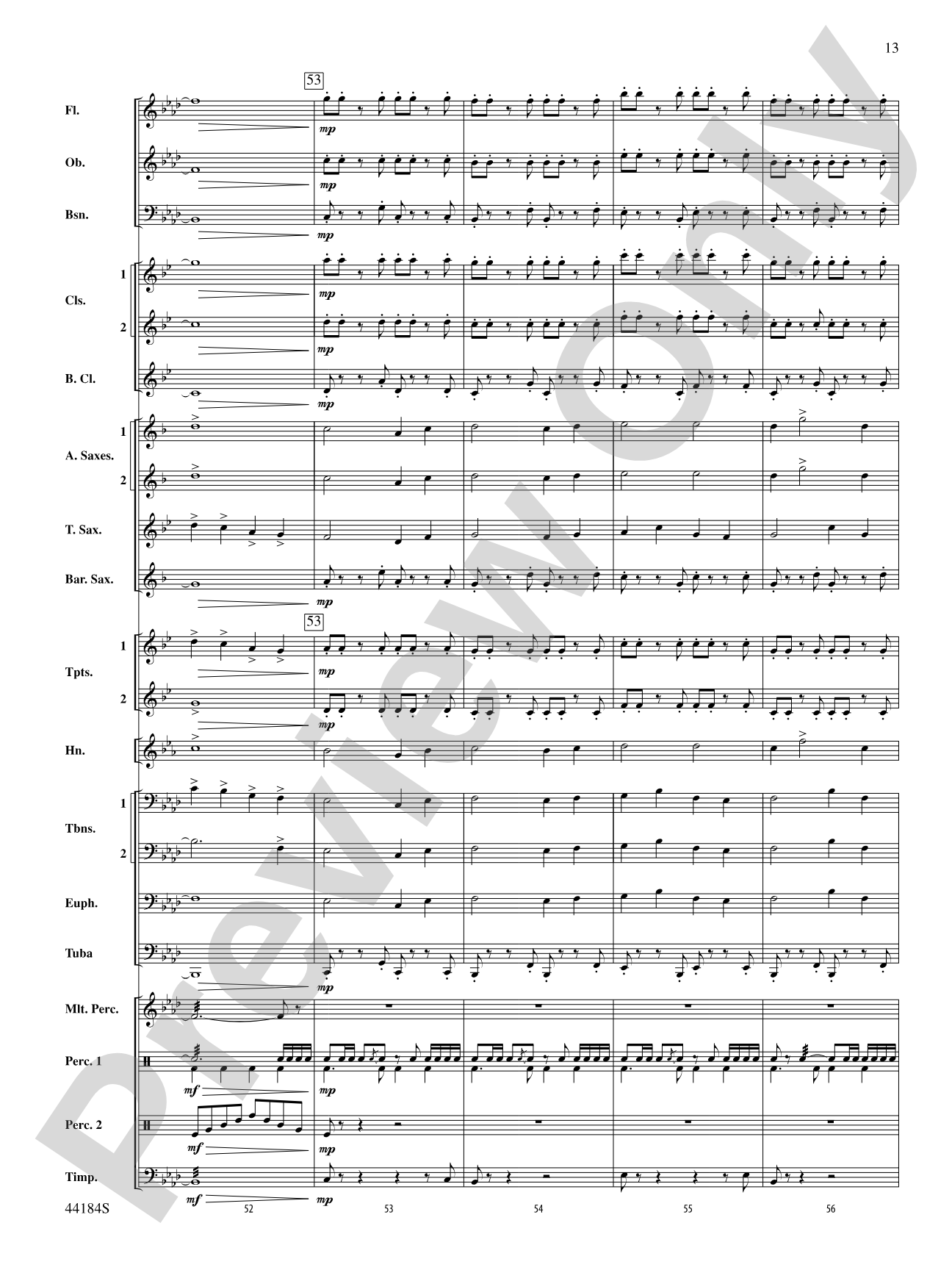 Hsien: Concert Band Conductor Score & Parts