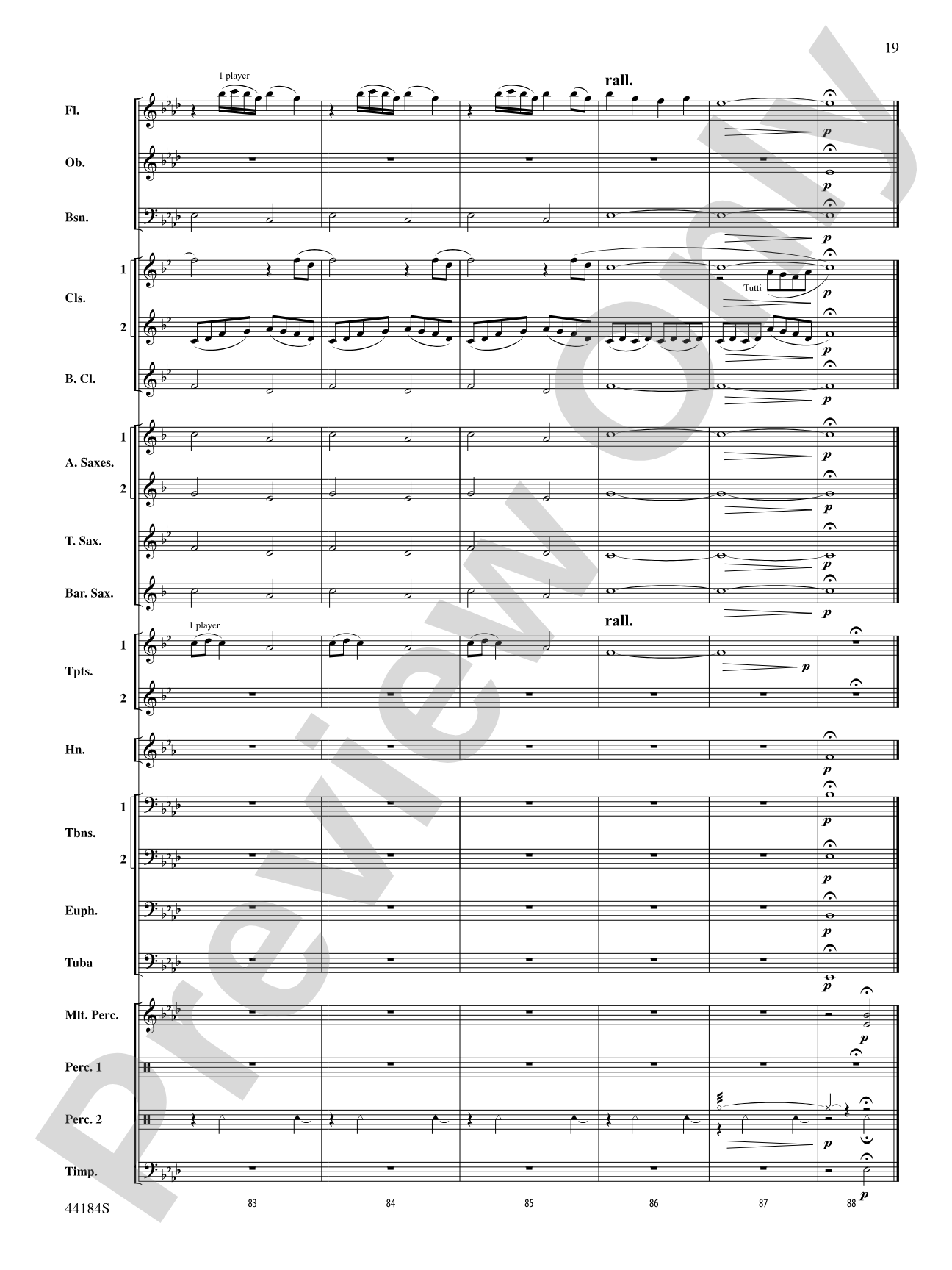 Hsien: Concert Band Conductor Score & Parts