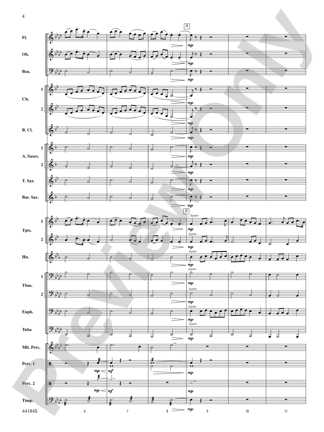 Hsien: Concert Band Conductor Score & Parts