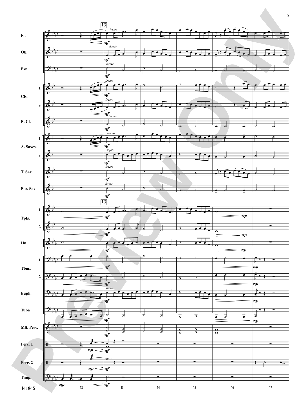 Hsien: Concert Band Conductor Score & Parts