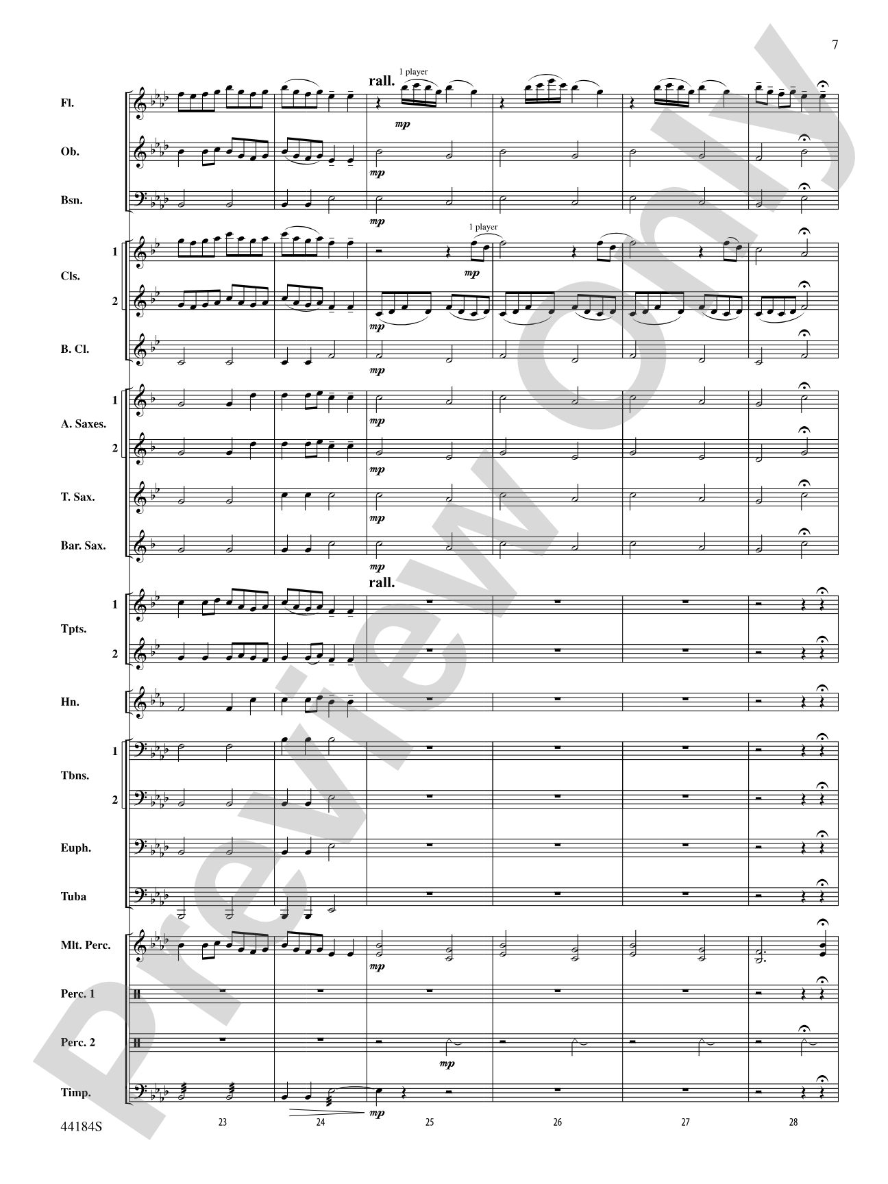 Hsien: Concert Band Conductor Score & Parts