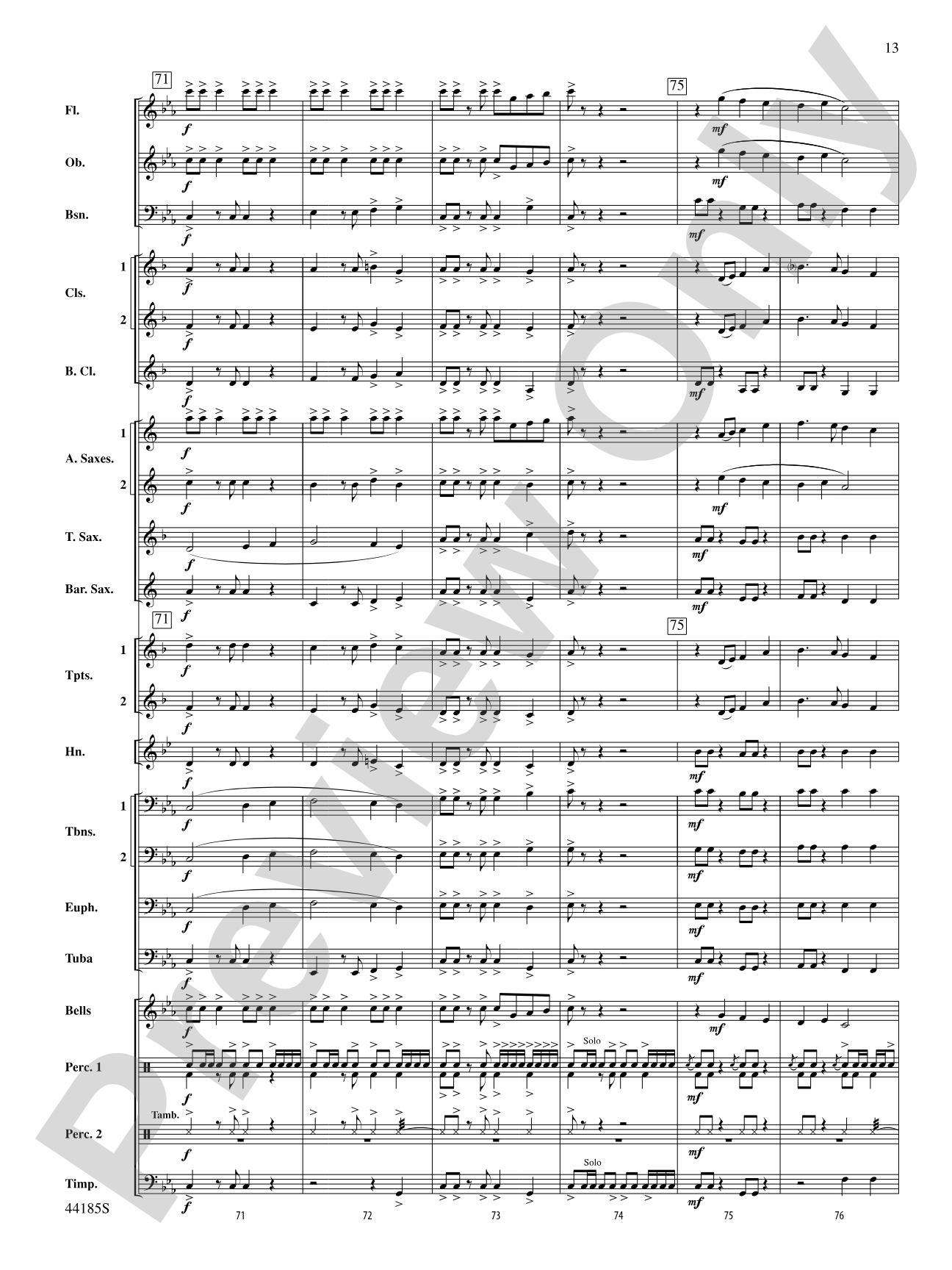Mill Mountain Vistas: Concert Band Conductor Score & Parts