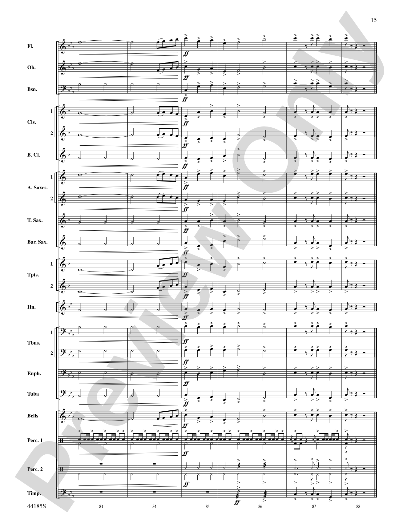 Mill Mountain Vistas: Concert Band Conductor Score & Parts