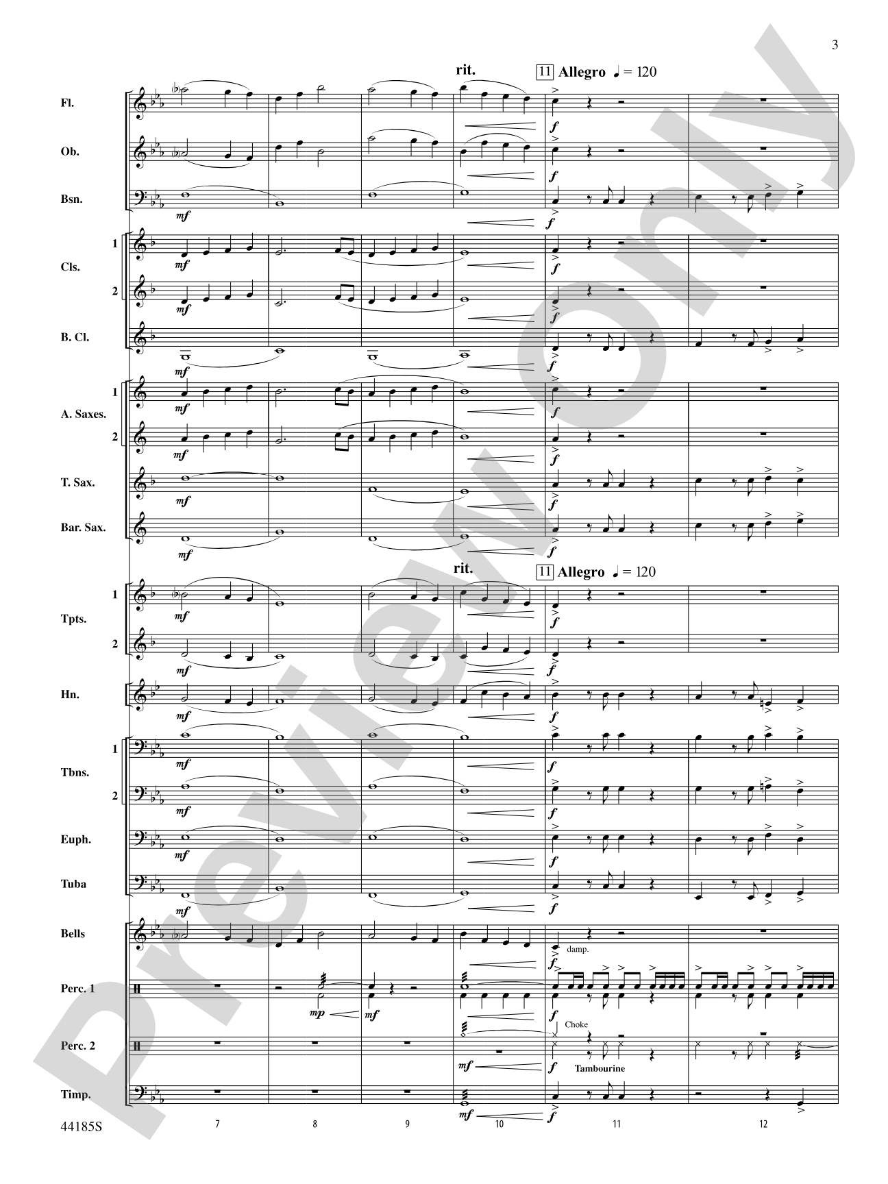 Mill Mountain Vistas: Concert Band Conductor Score & Parts