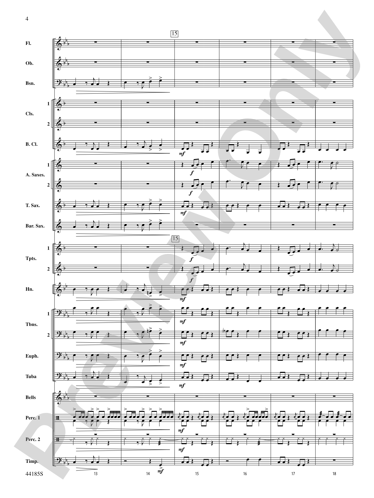 Mill Mountain Vistas: Concert Band Conductor Score & Parts