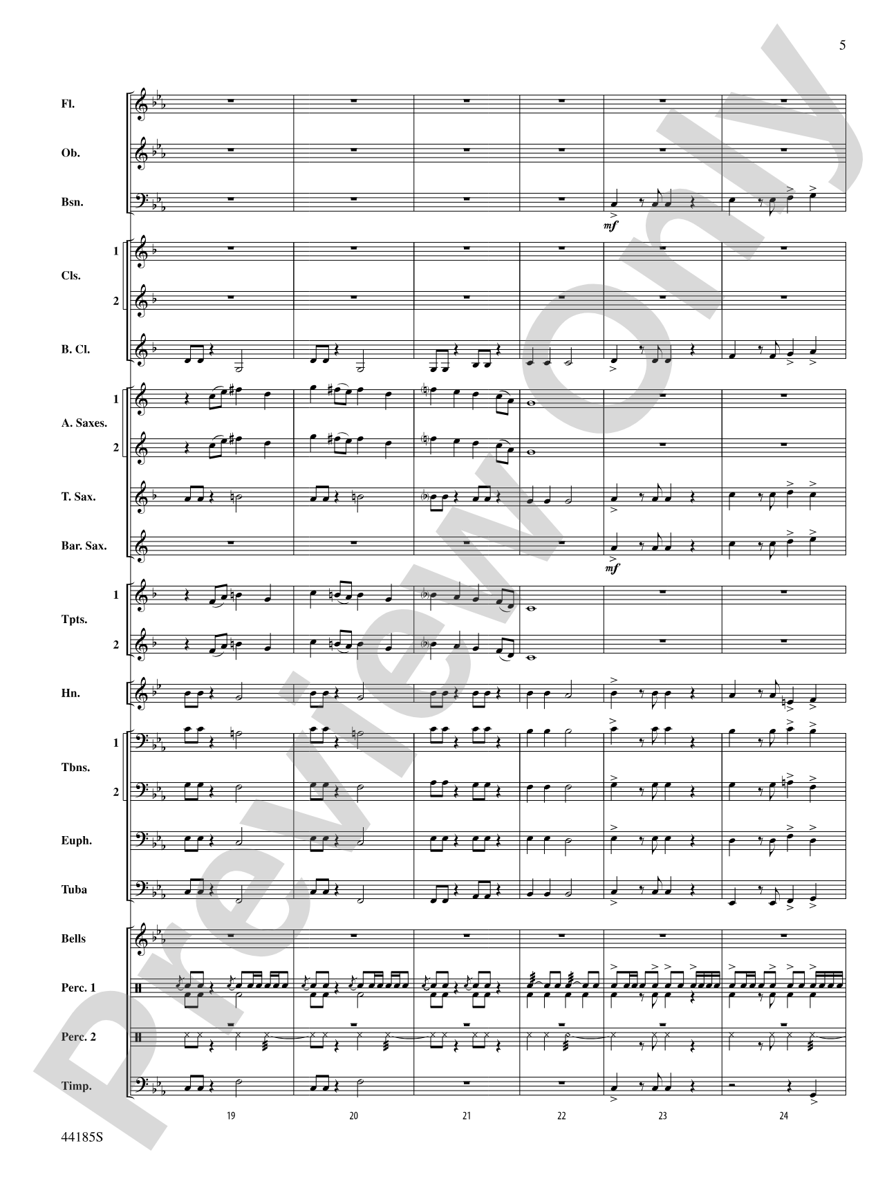 Mill Mountain Vistas: Concert Band Conductor Score & Parts